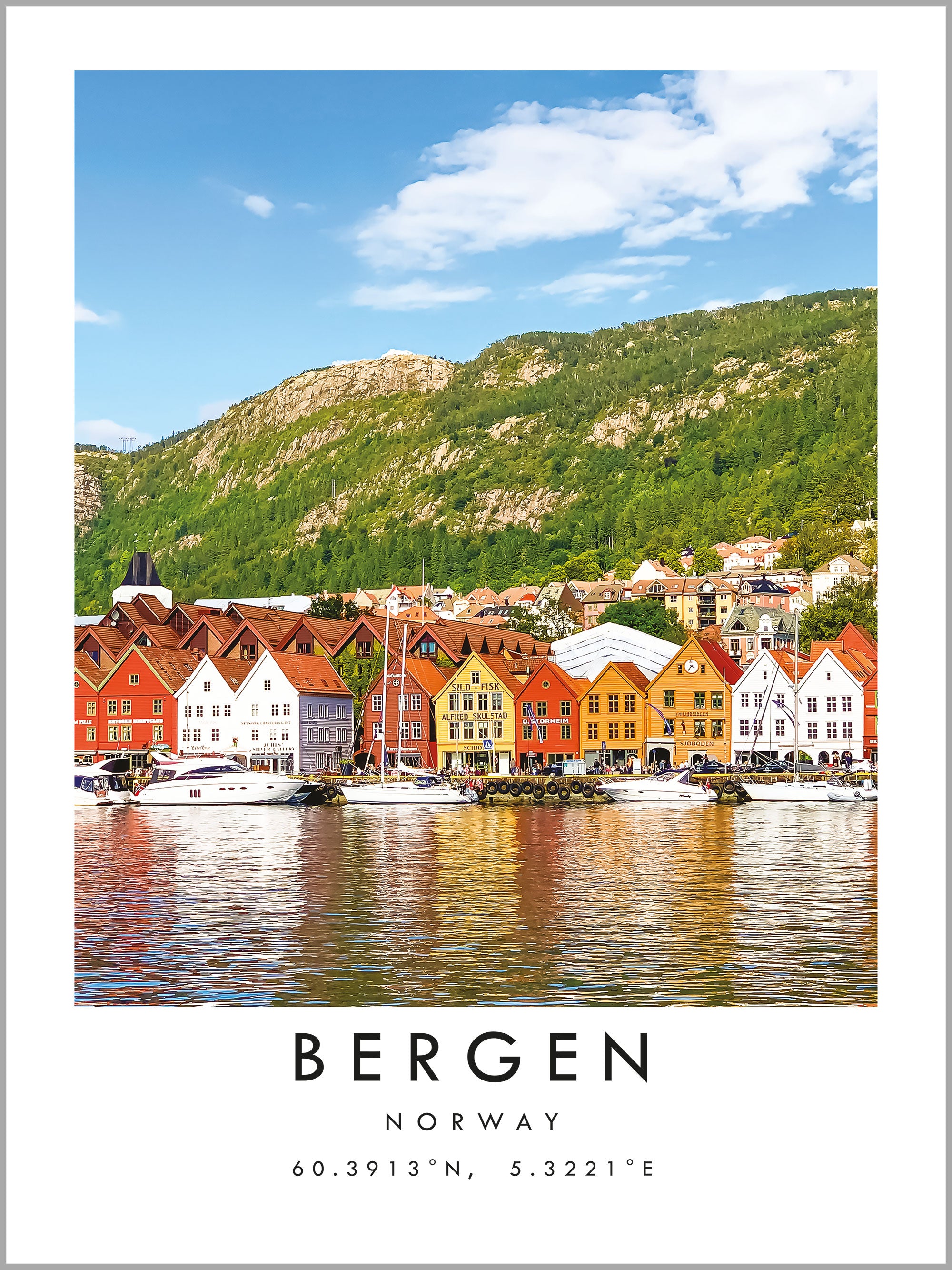 Bergen Travel Print
