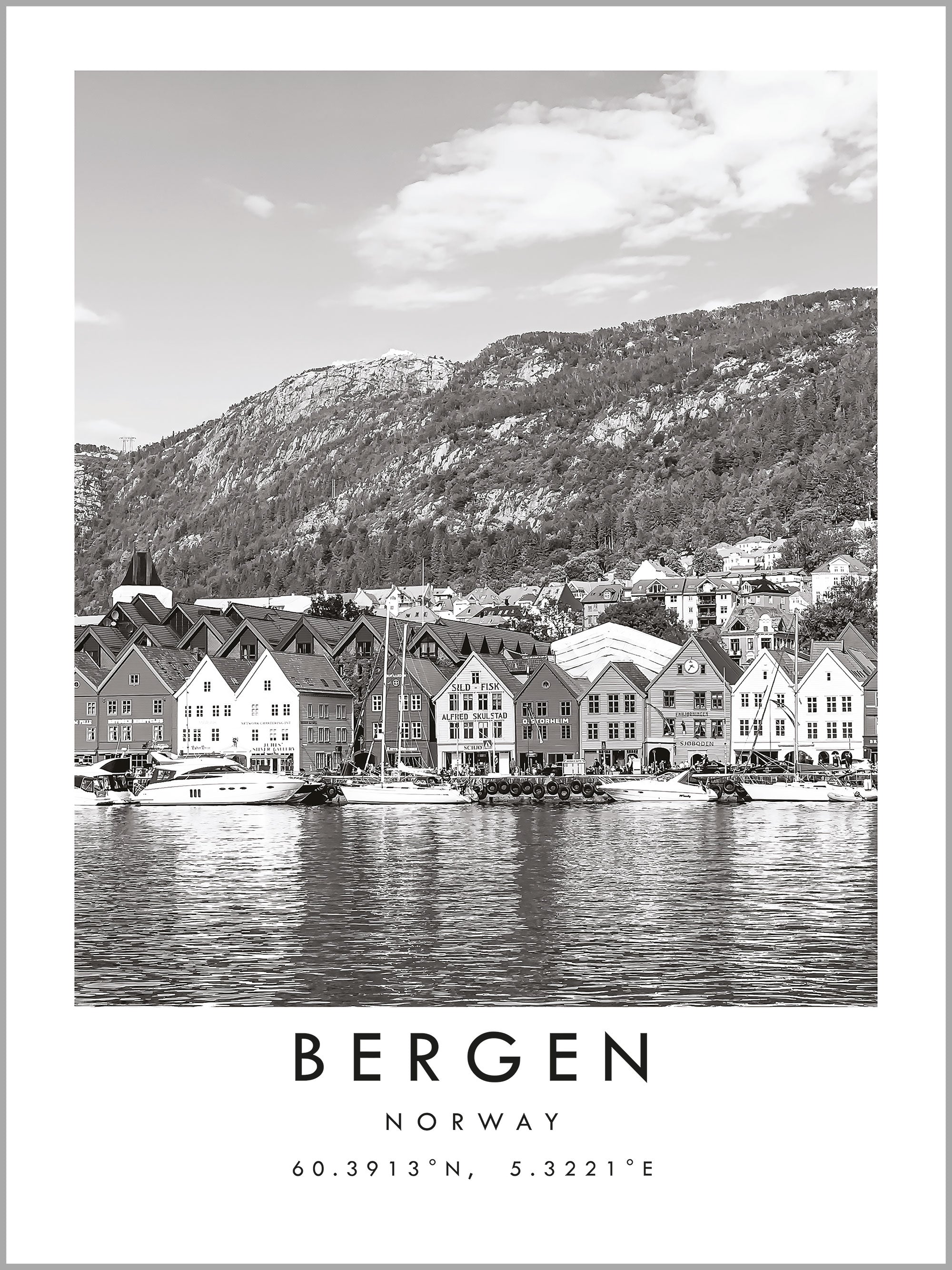 Bergen Travel Print