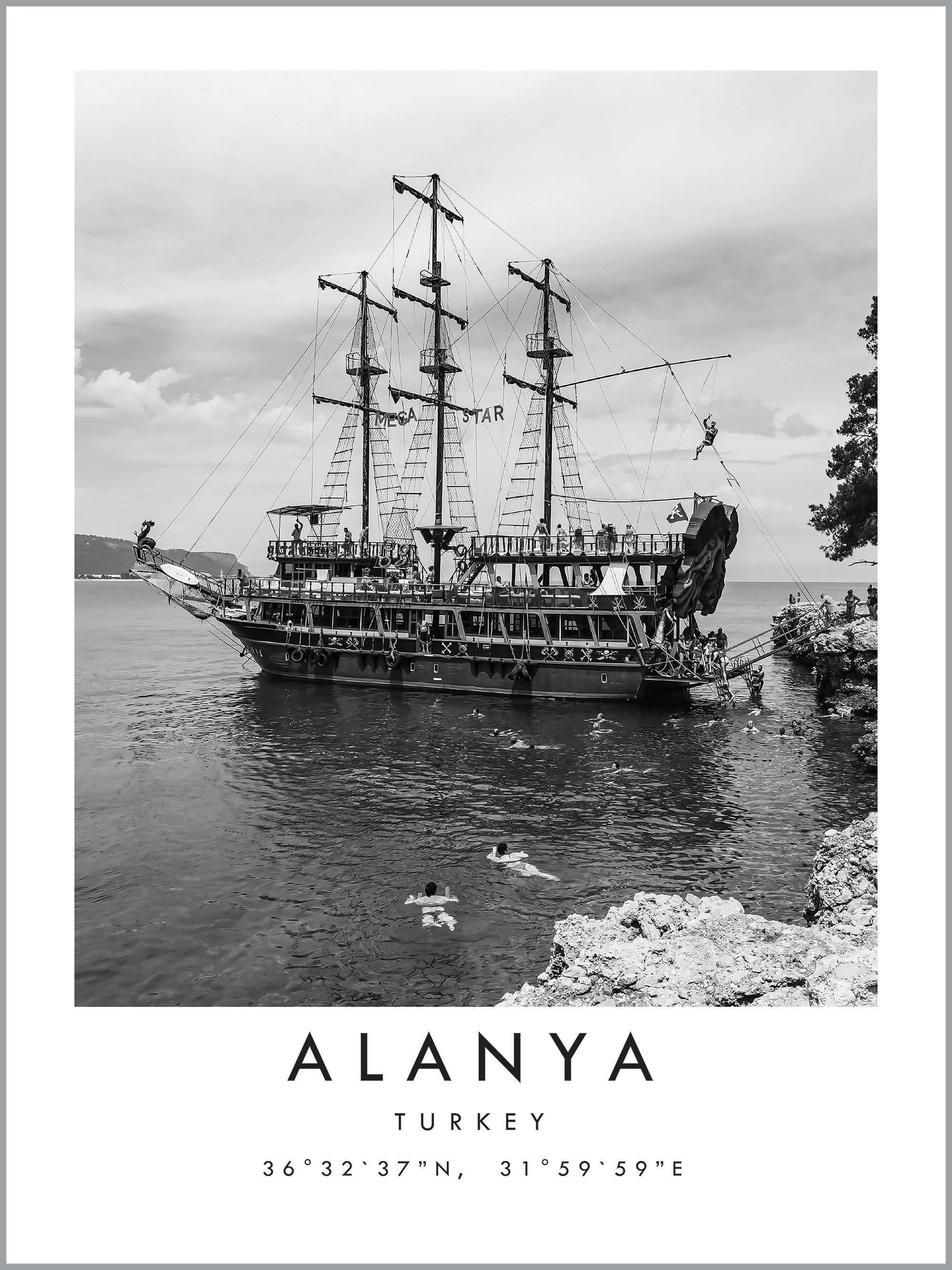 Alanya Travel Print