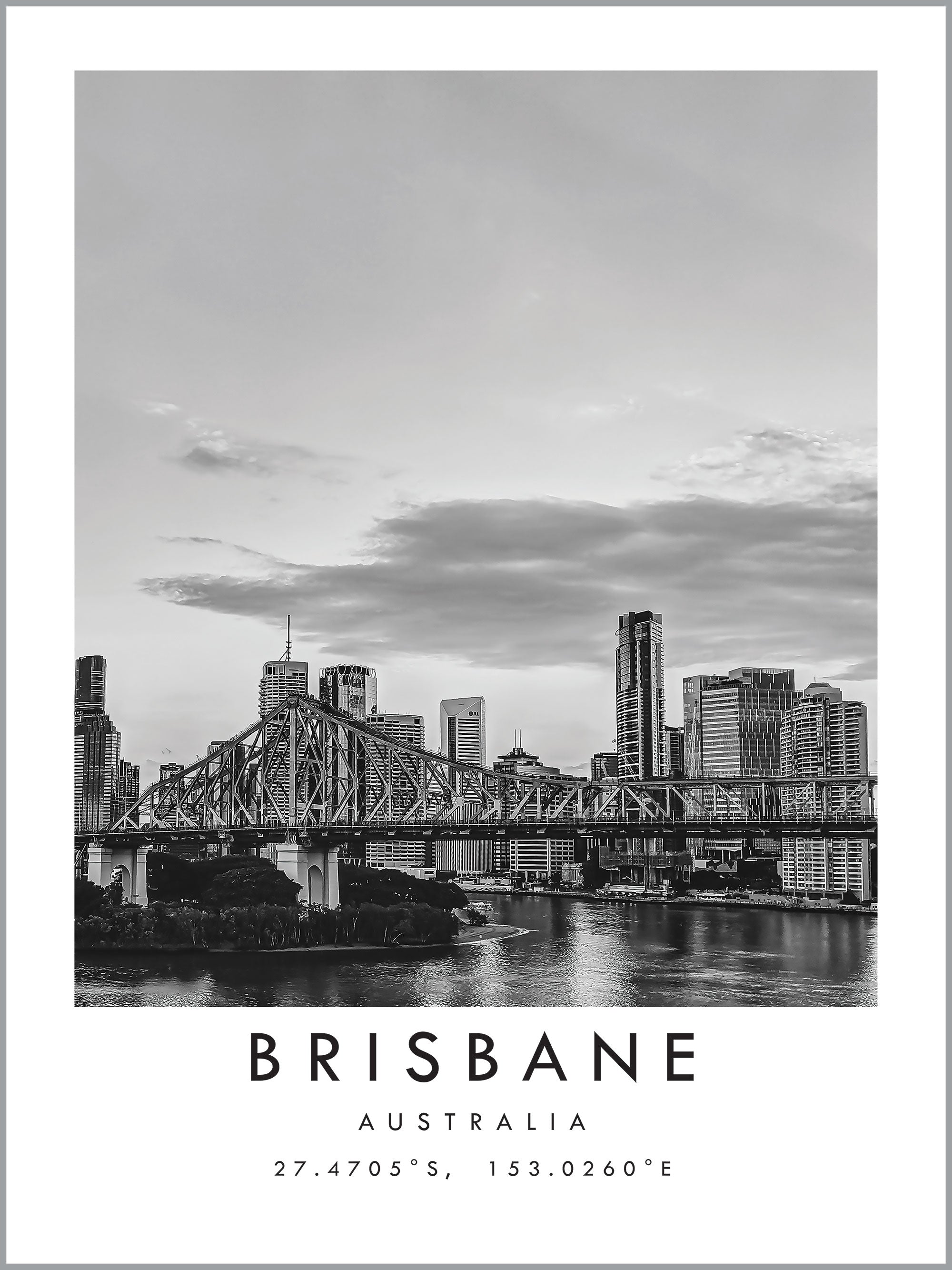 Brisbane Travel Print