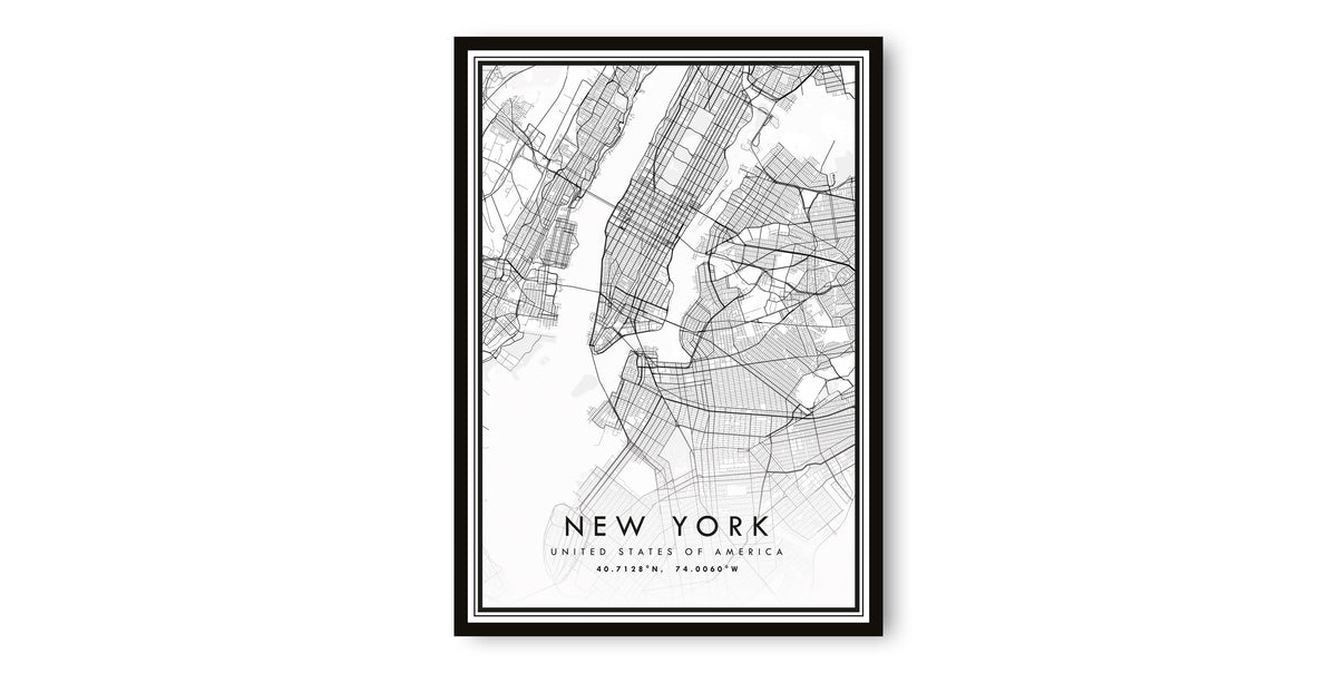 Create Your Own Minimalist Map Print
