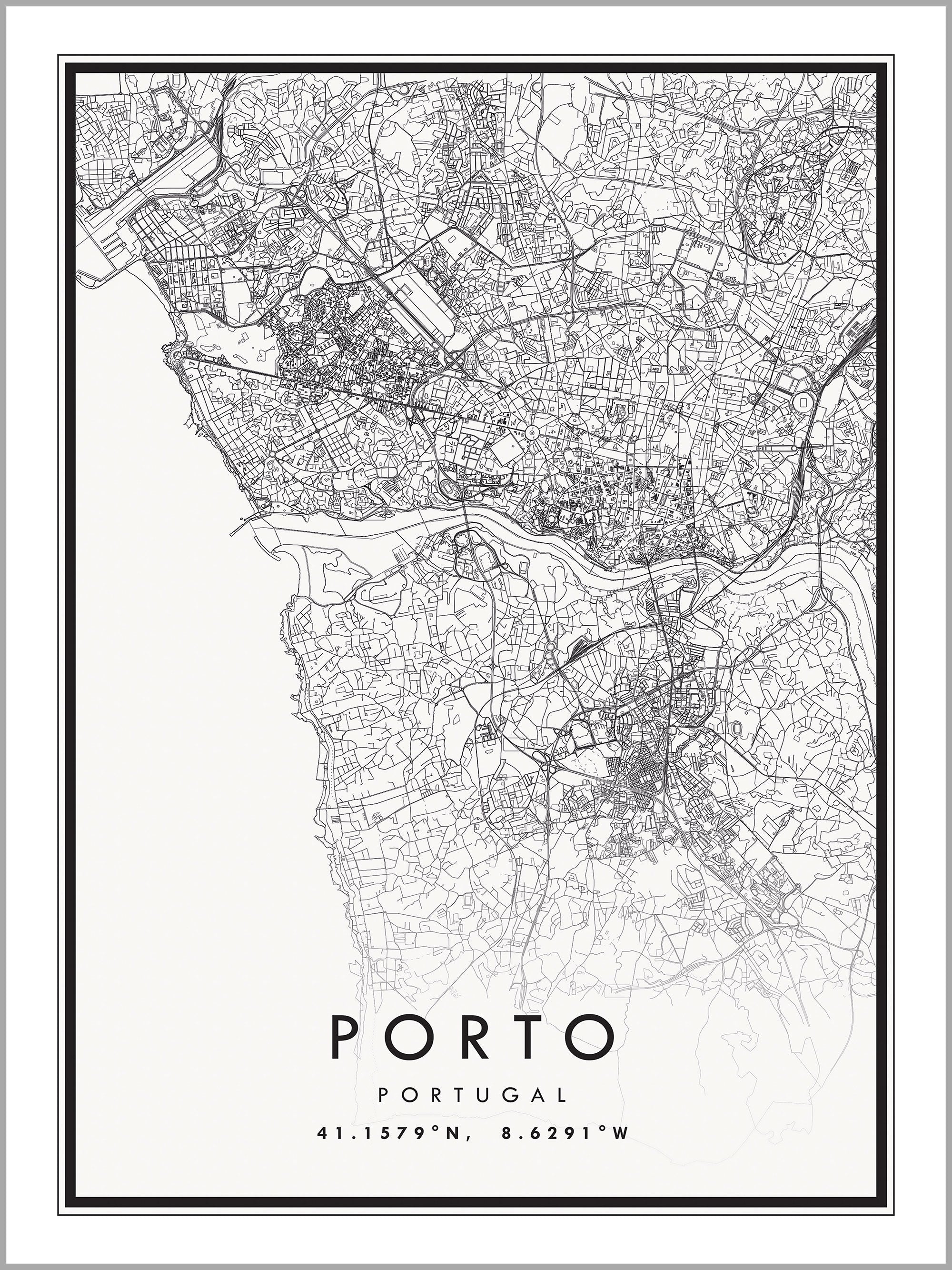 Porto Map Print