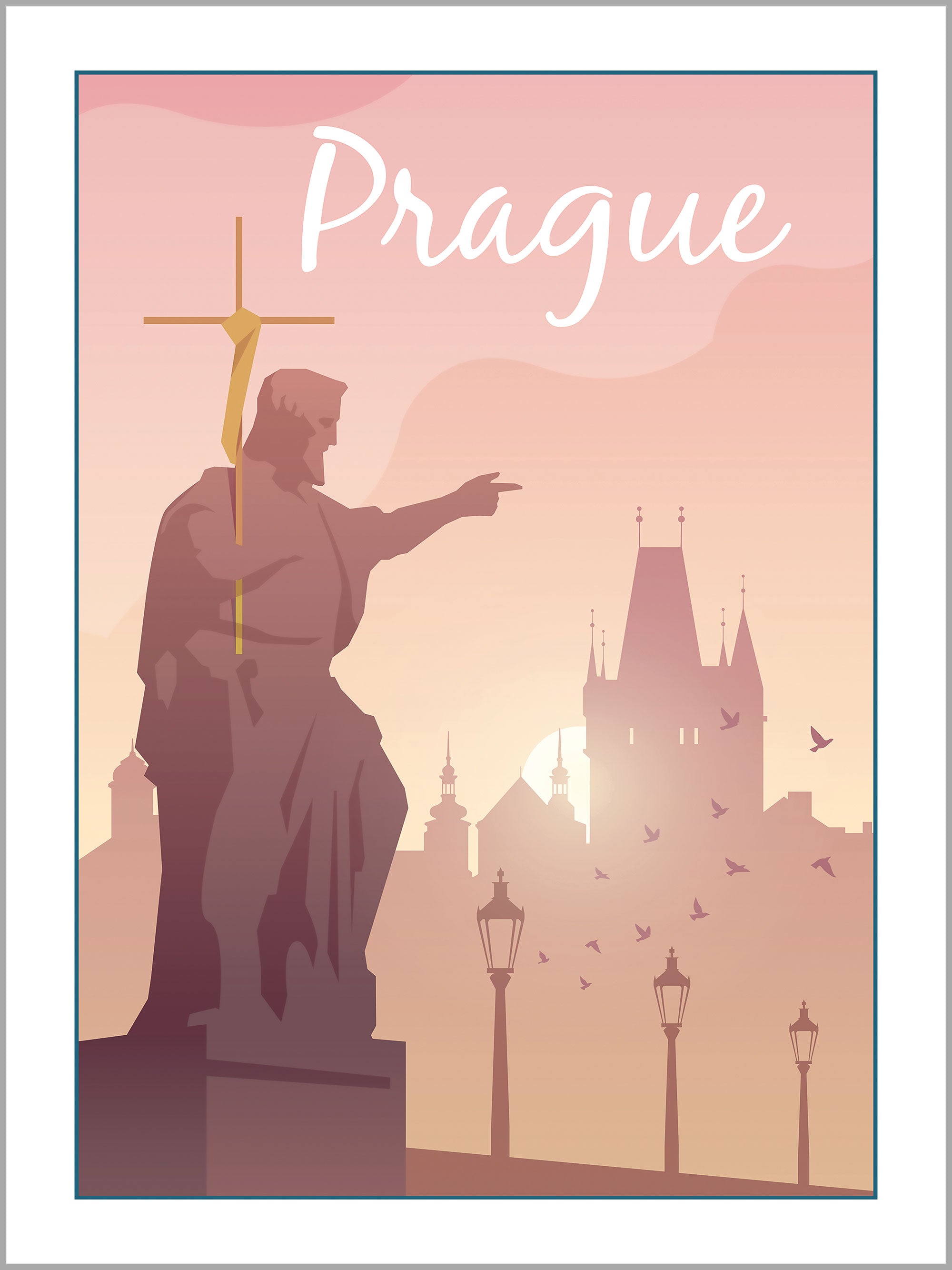 Prague Travel Poster