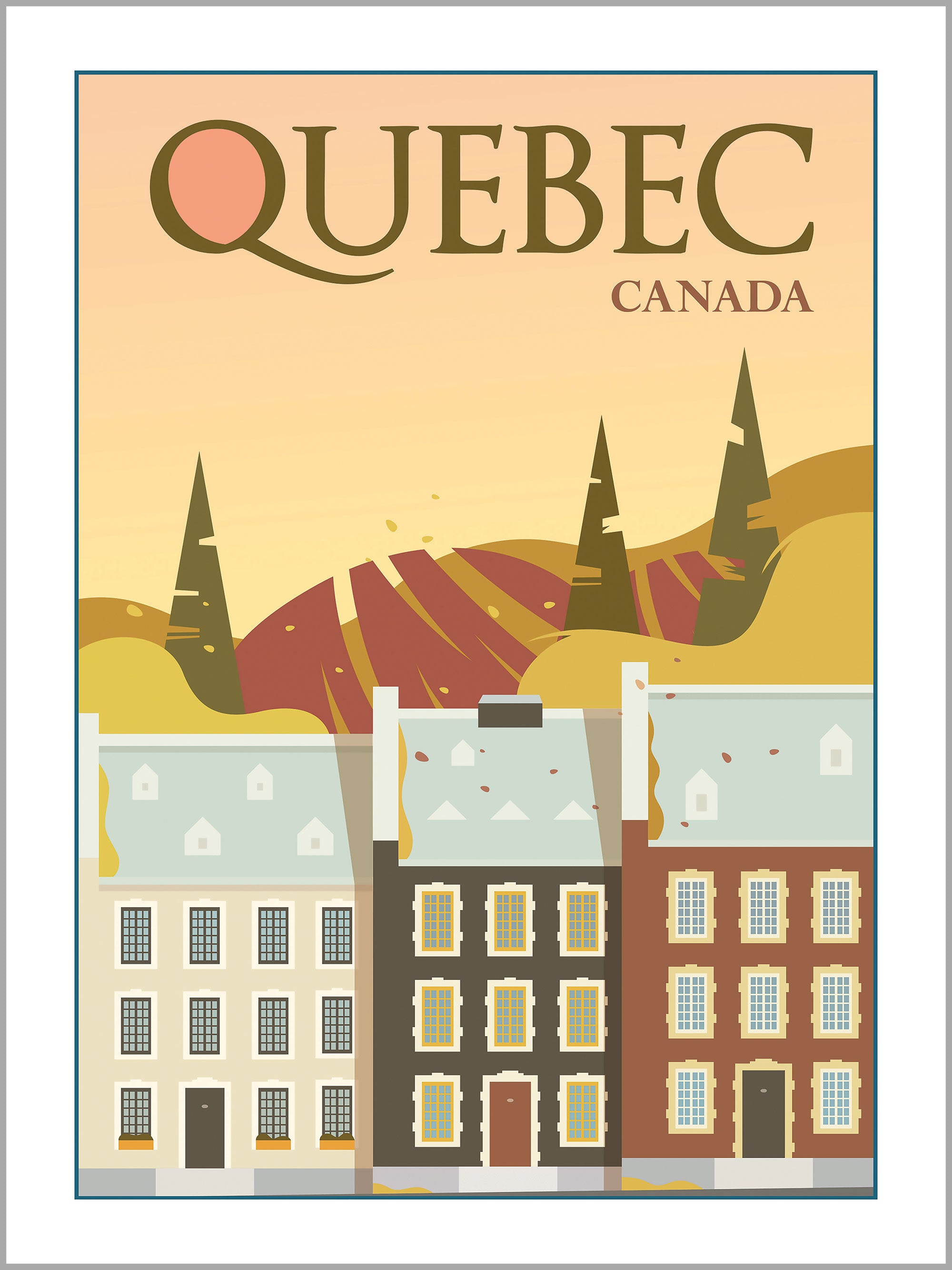 Quebec Travel Poster