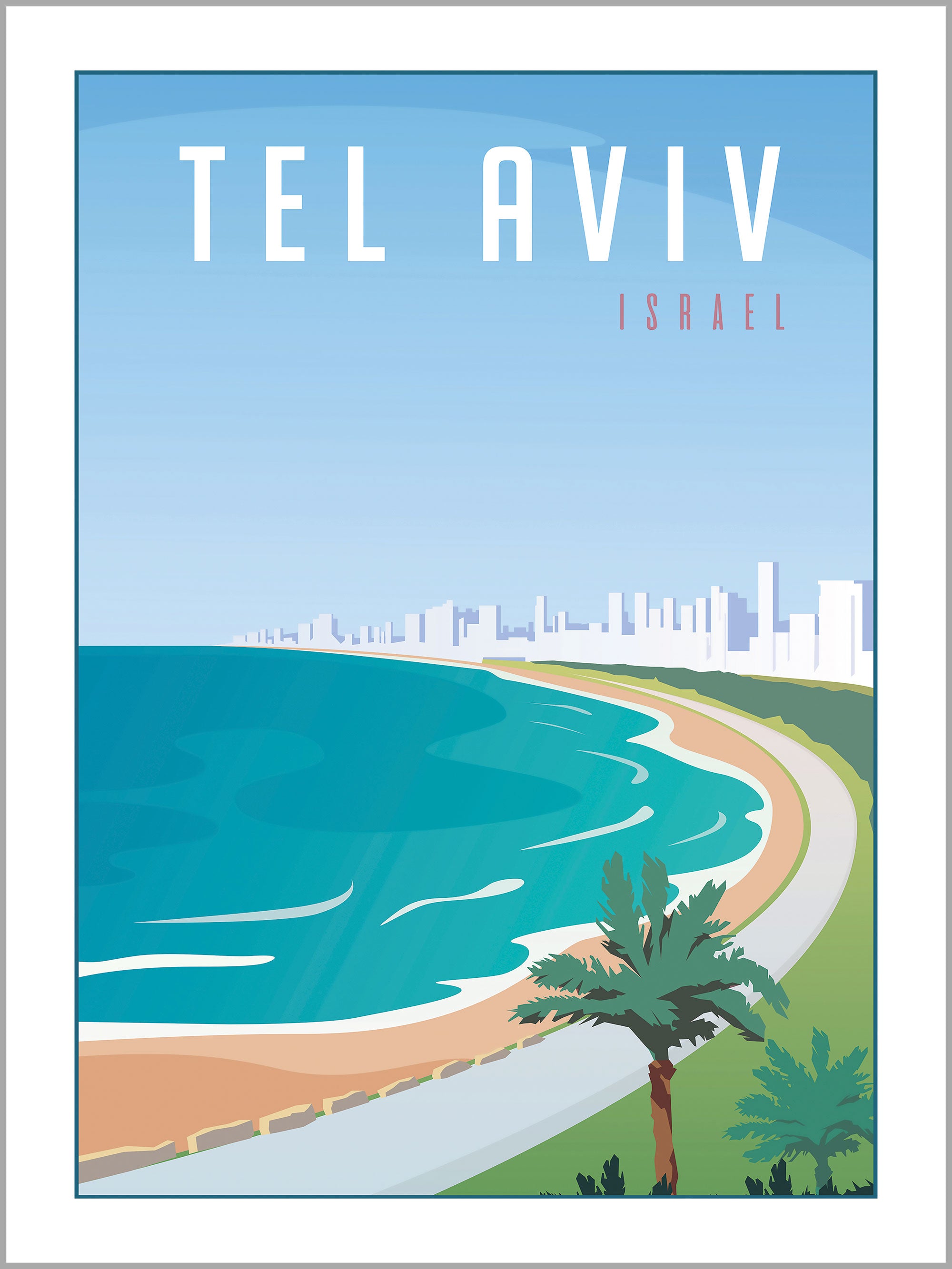 Tel Aviv Travel Poster