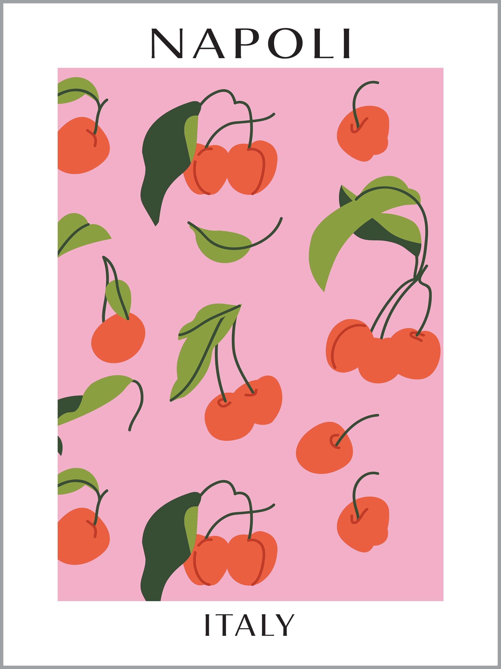 Naples Fruit Market Travel Poster,