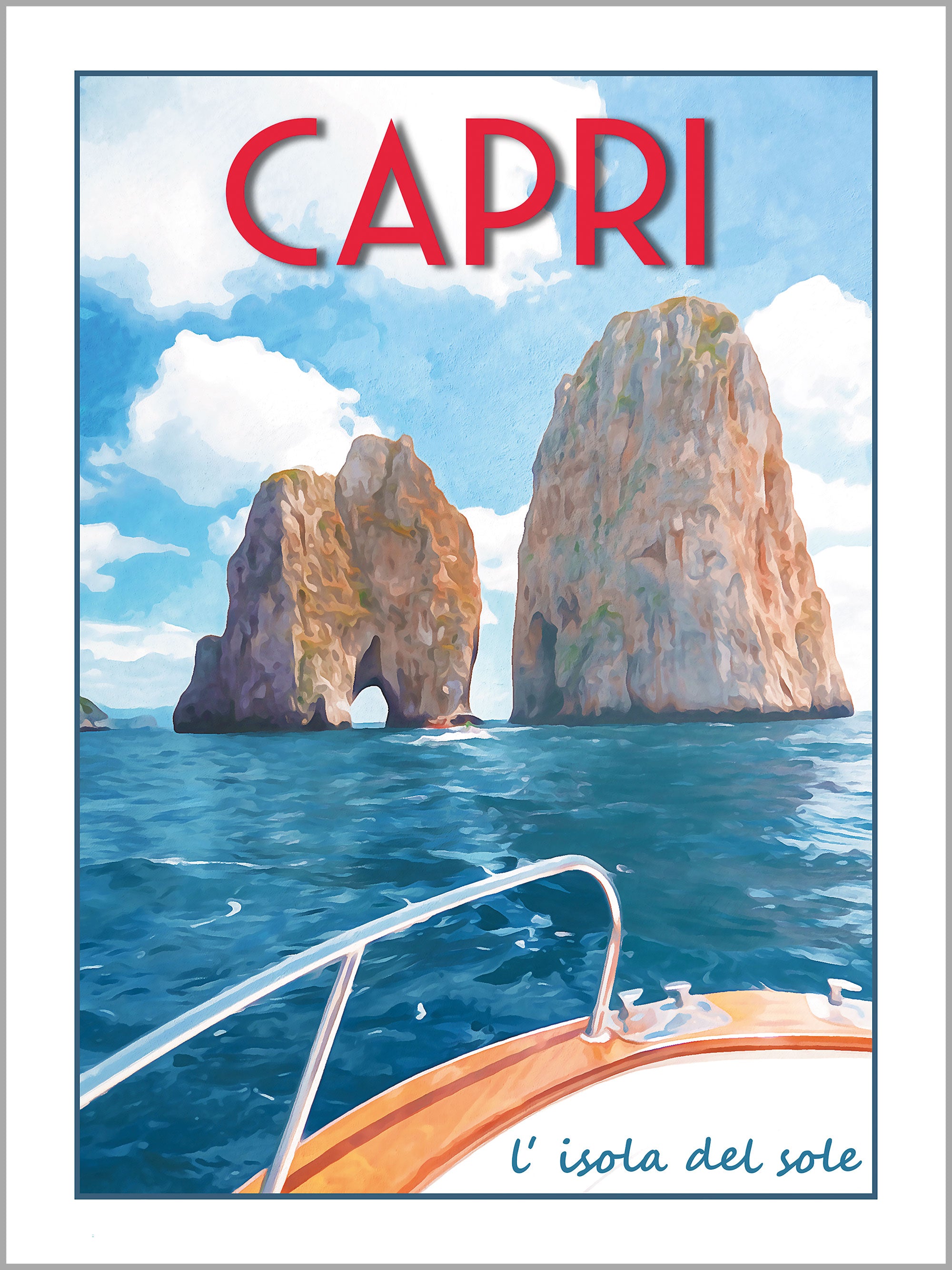 Capri Travel Poster