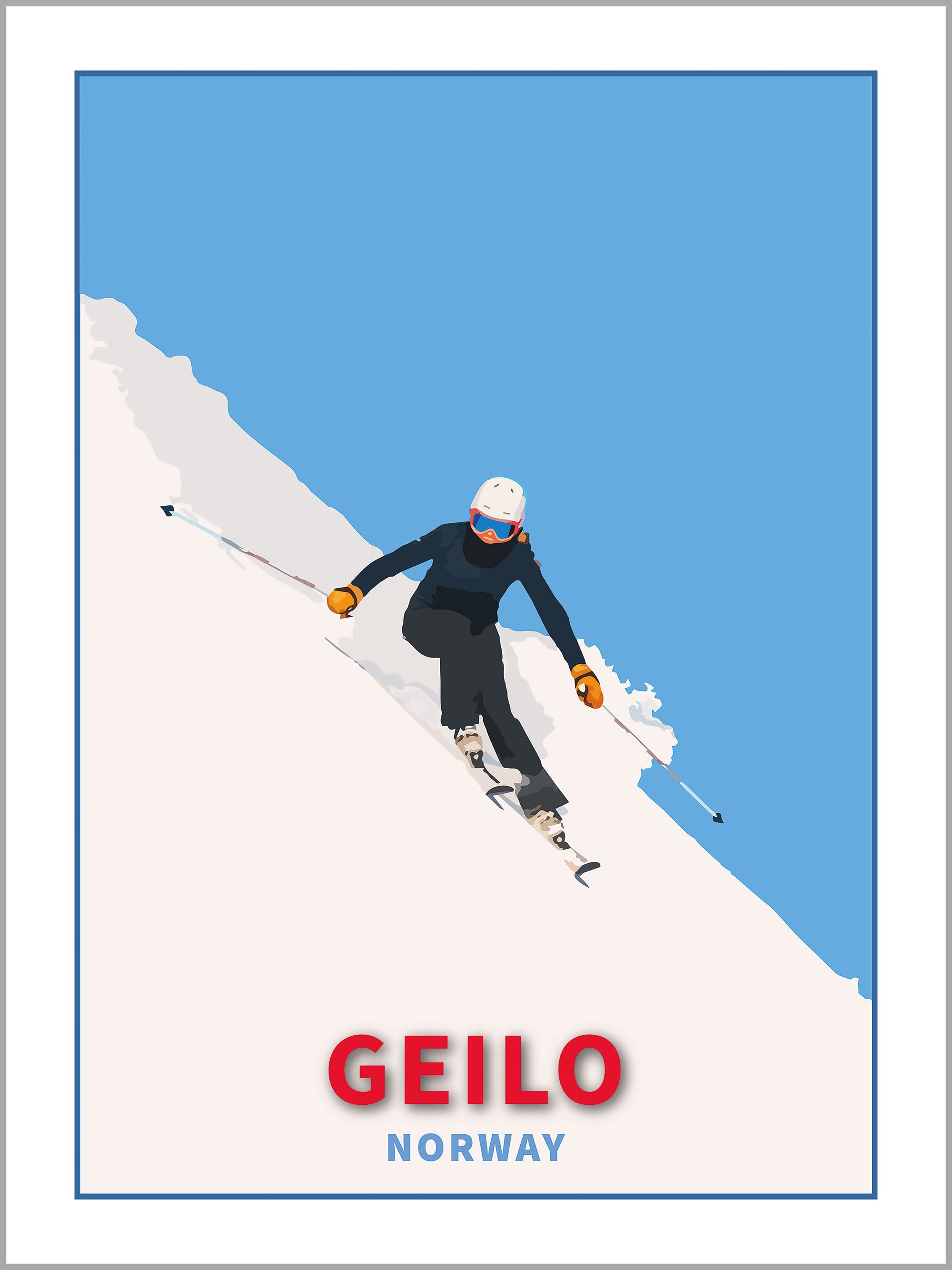Geilo Ski Print