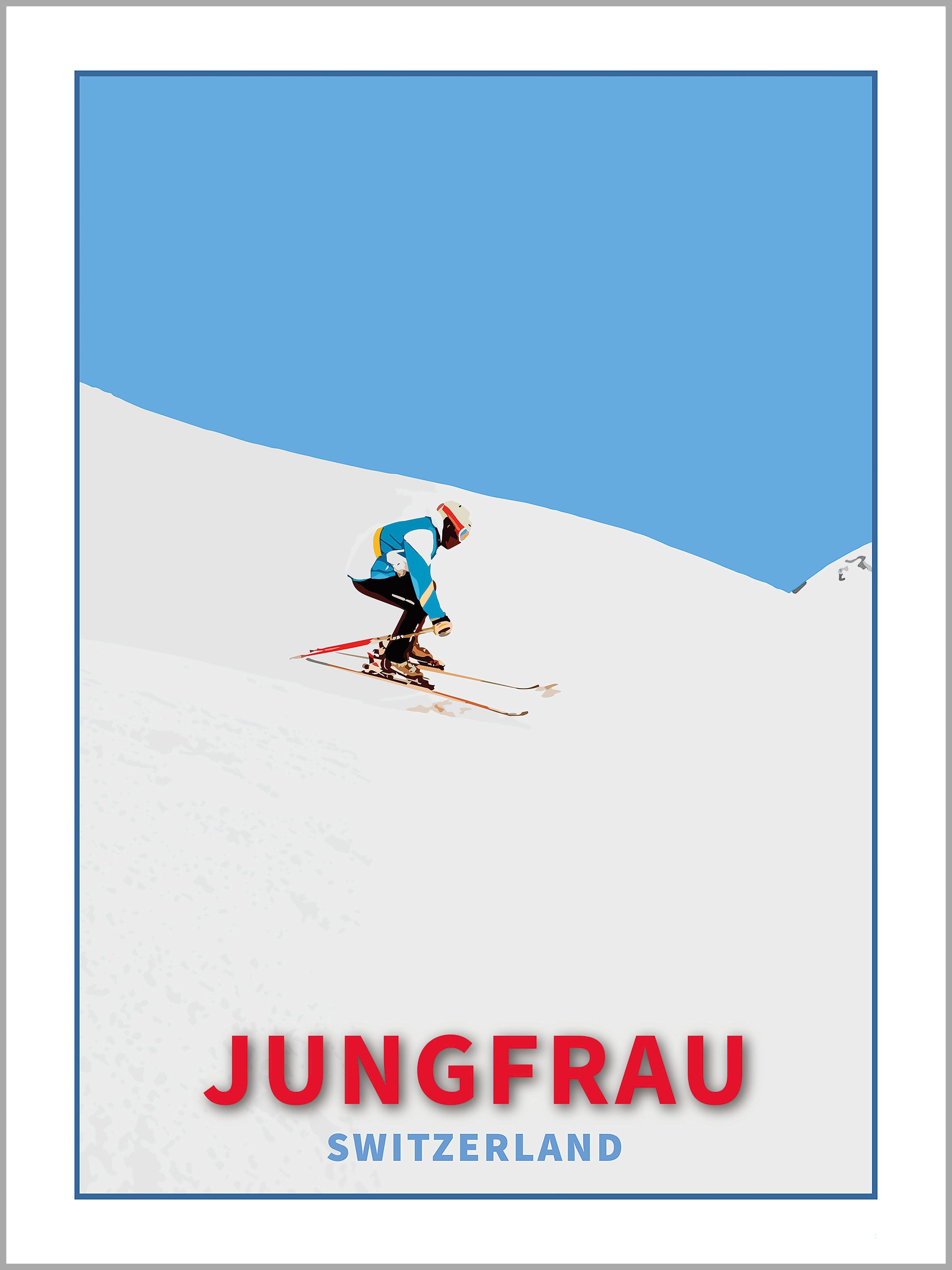 Jungfrau Ski Print