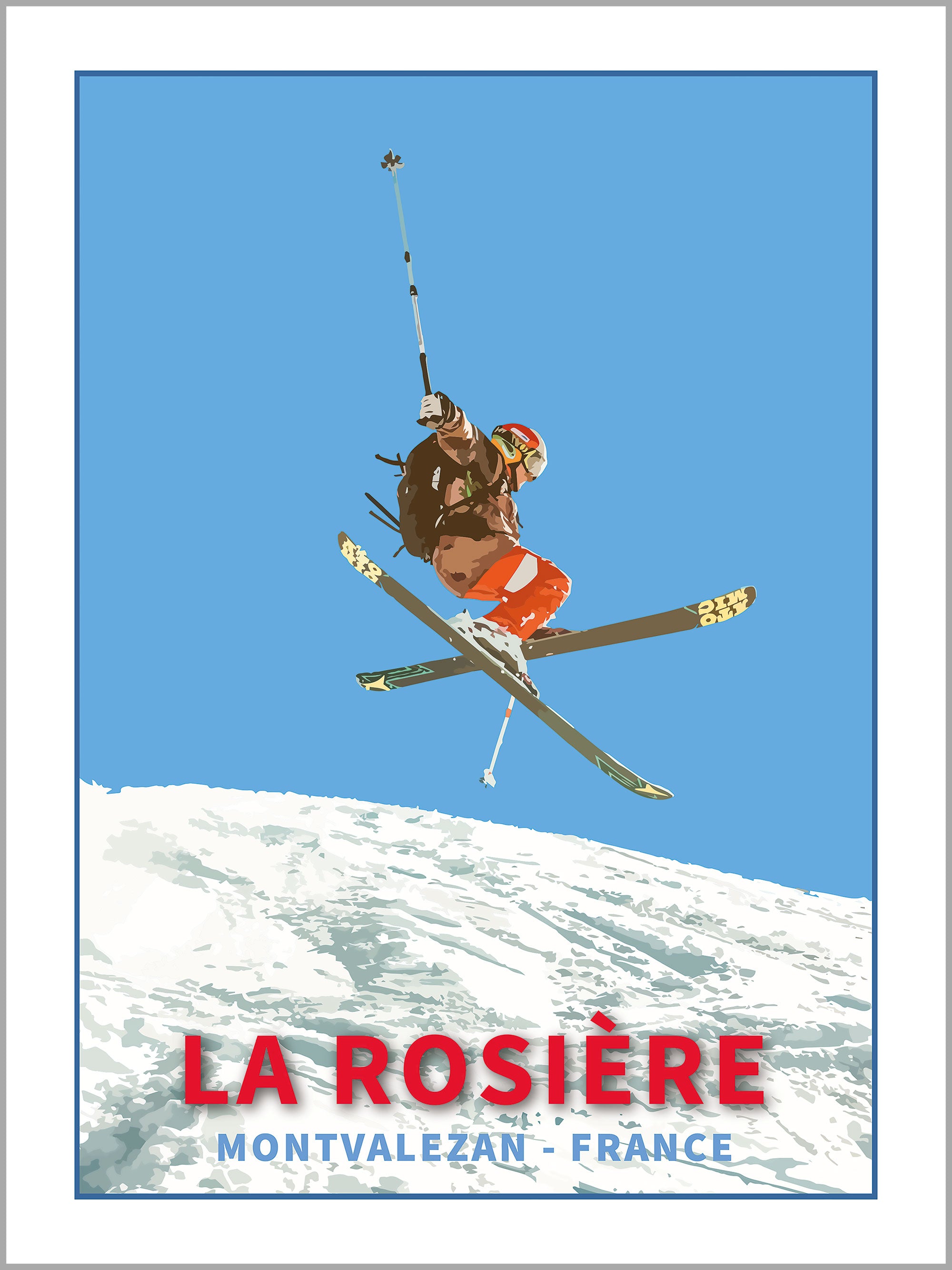 La Rosiere Ski Print