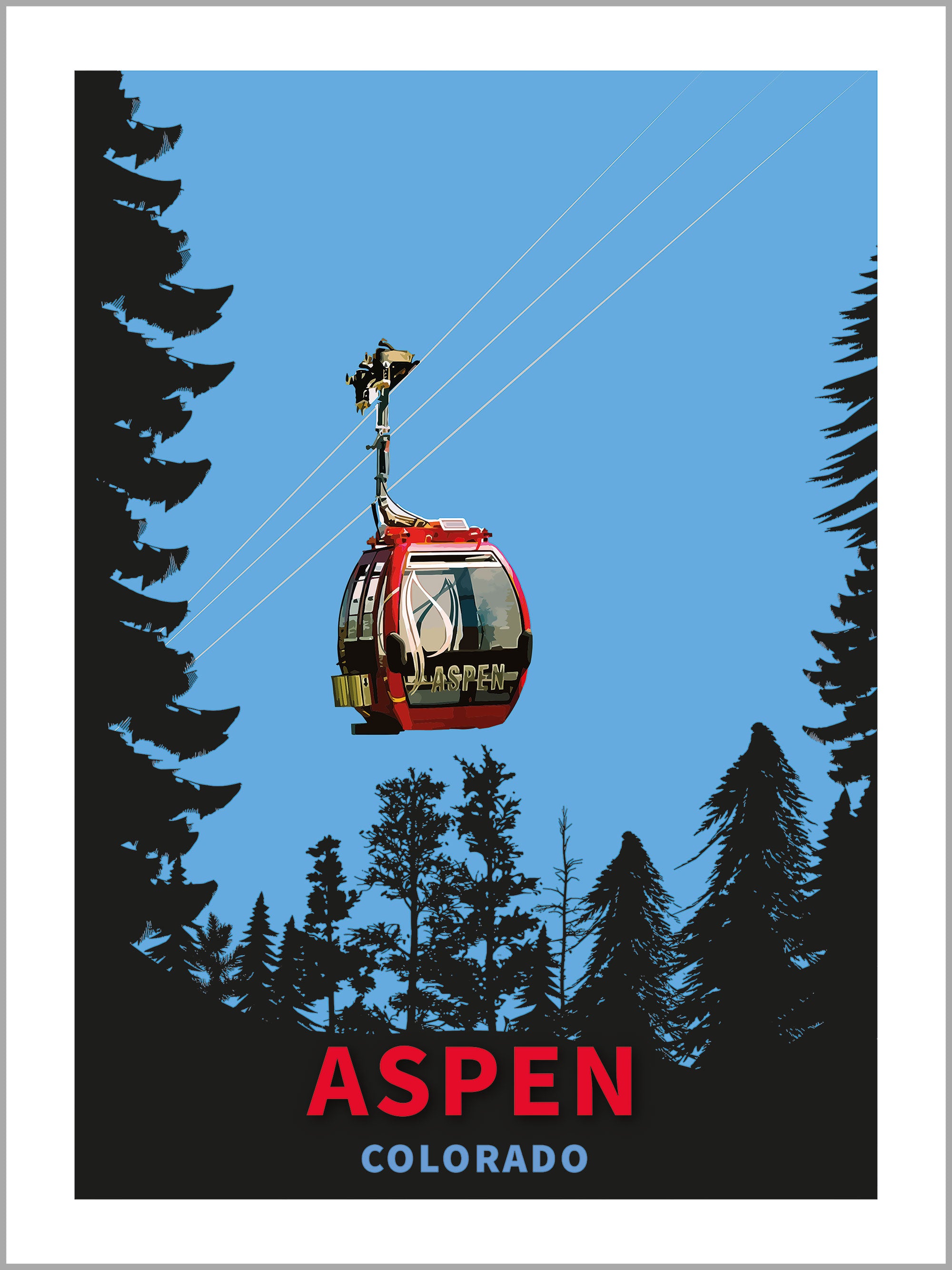 Aspen Ski Print