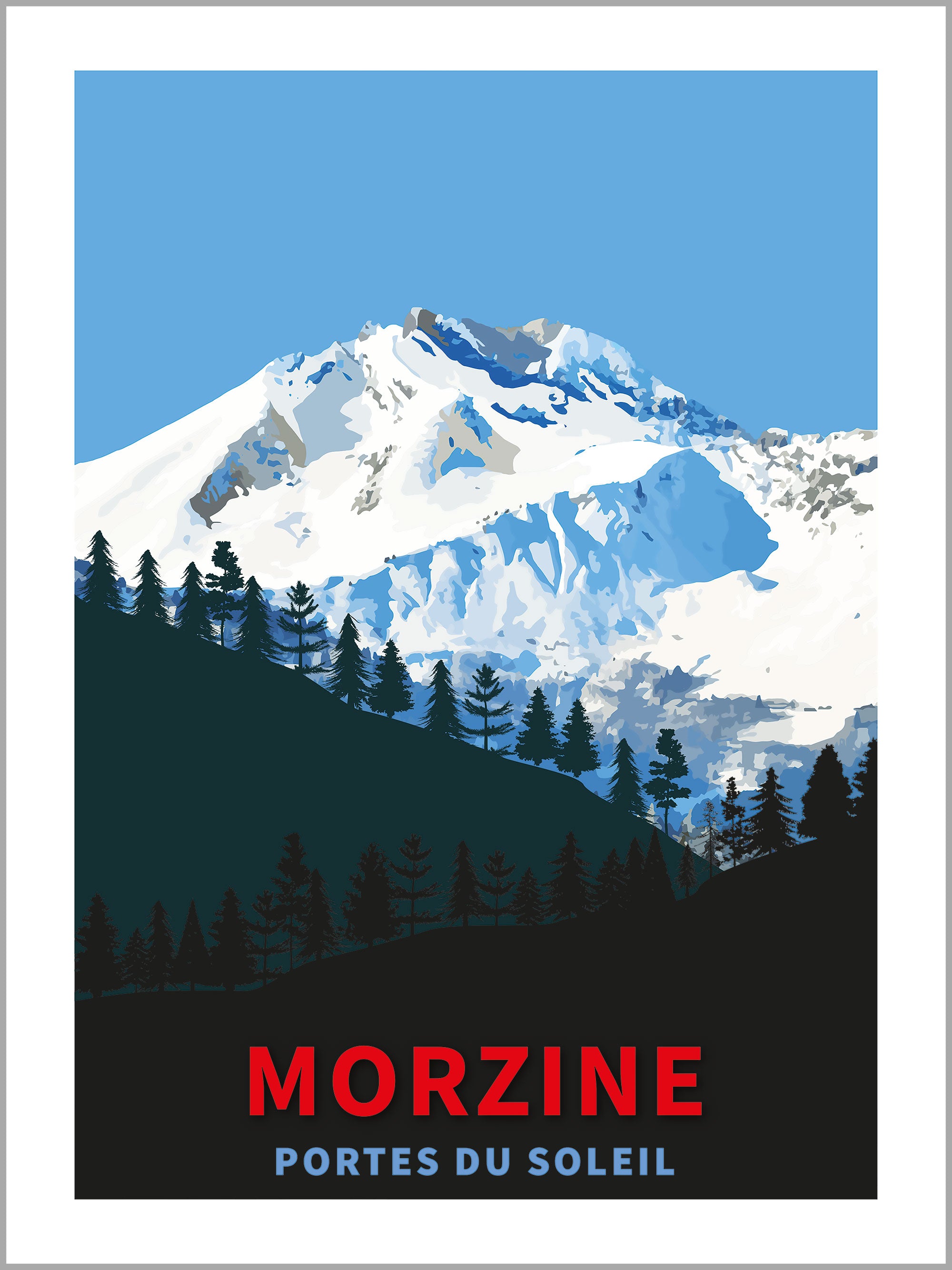 Morzine Ski Print