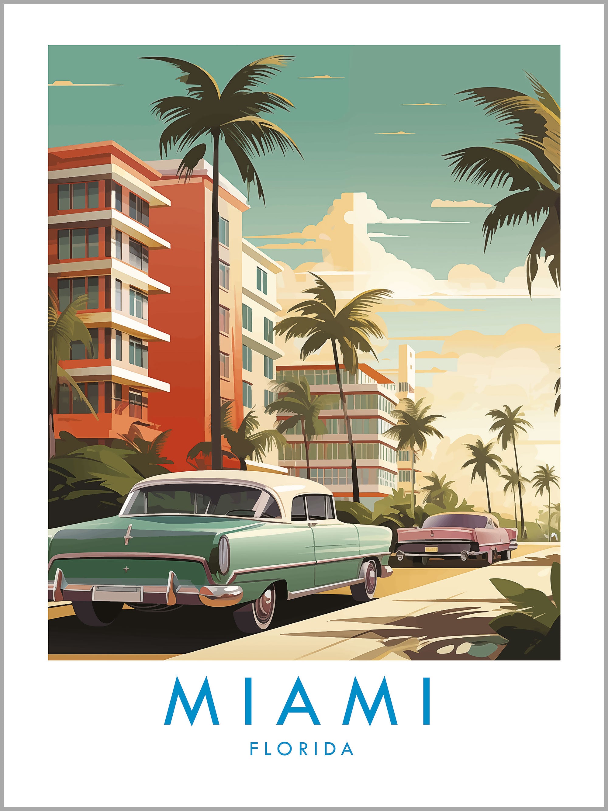 Miami Travel Print