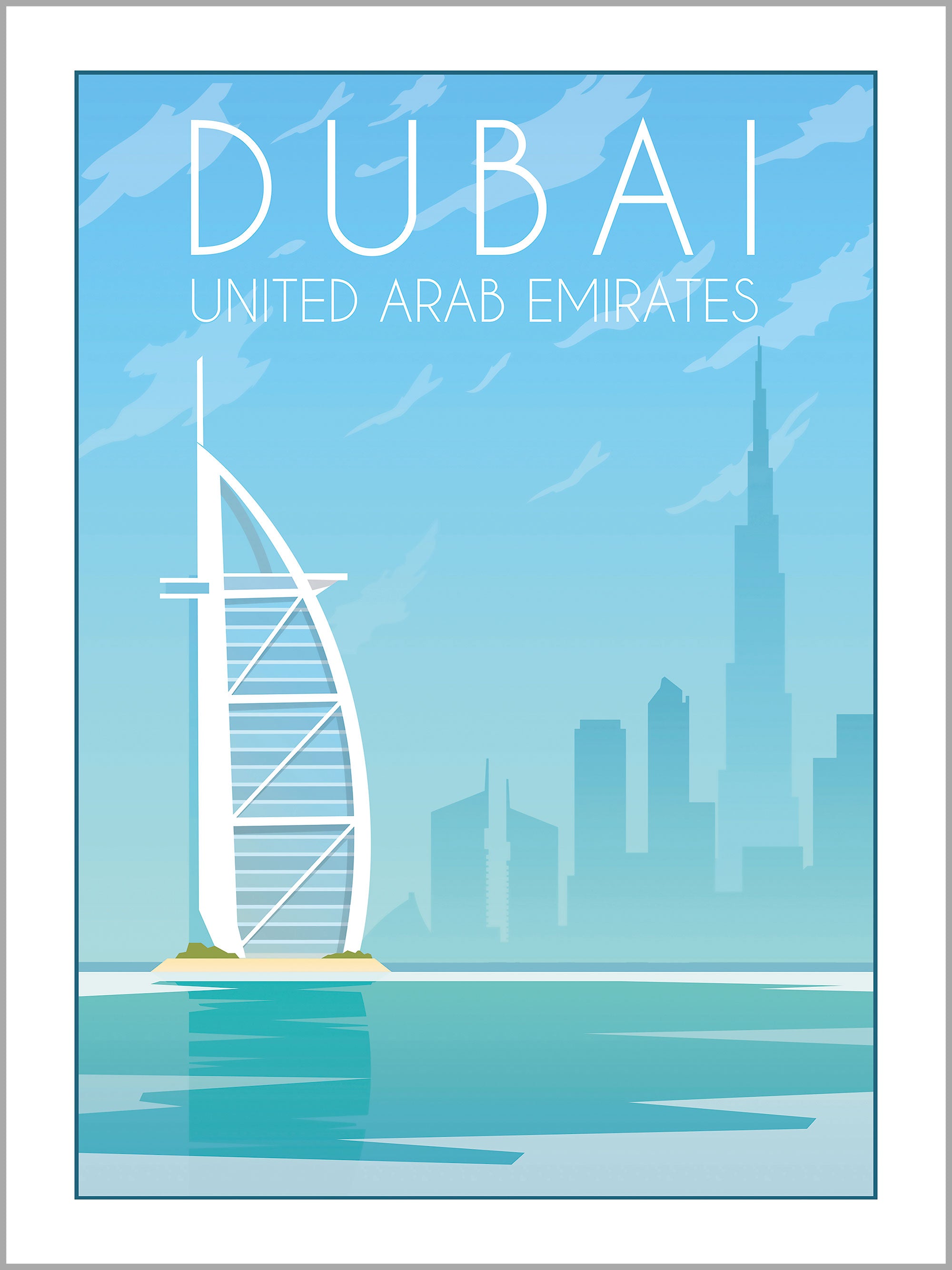 Dubai Travel Poster