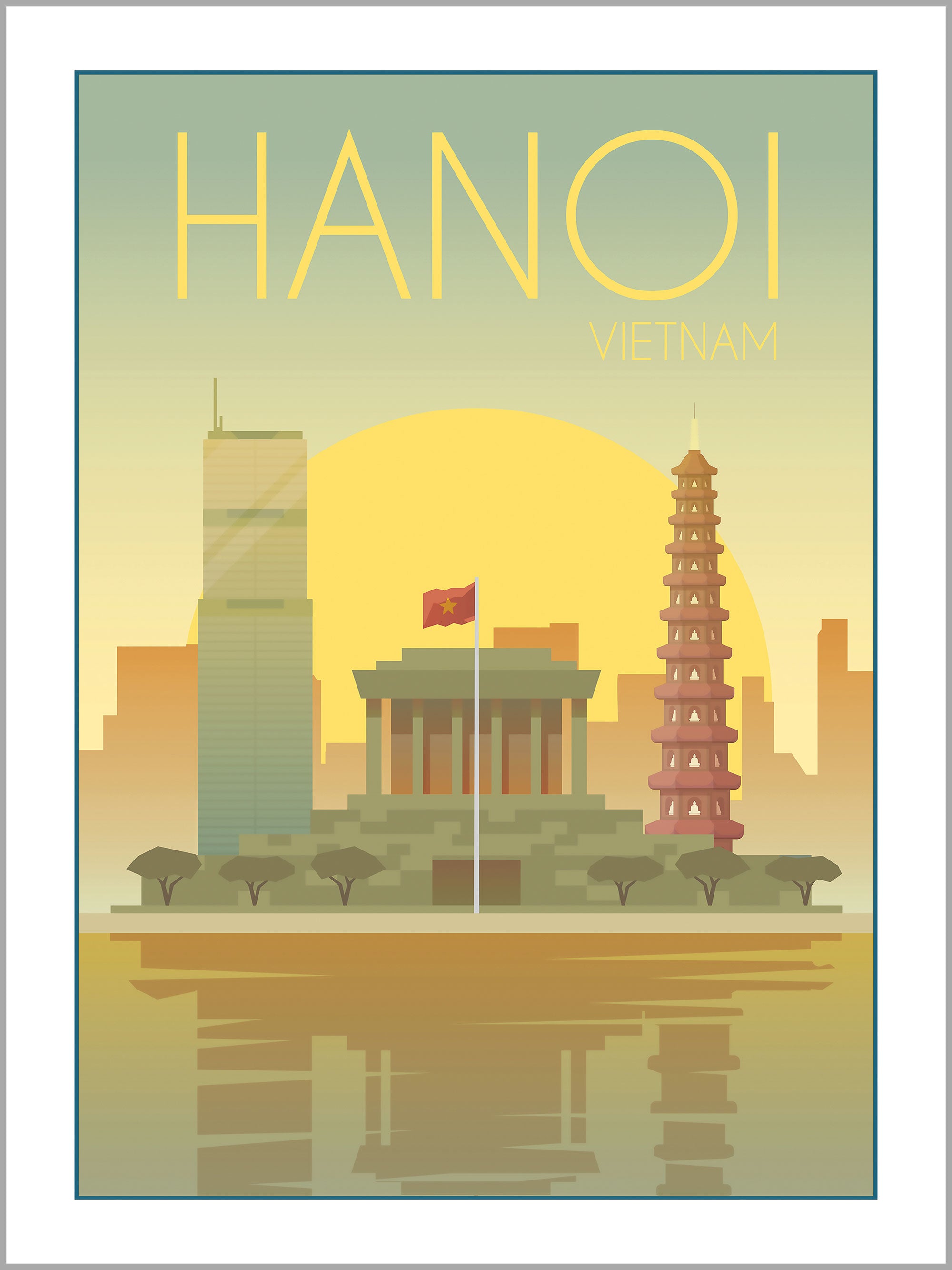 Hanoi Travel Poster