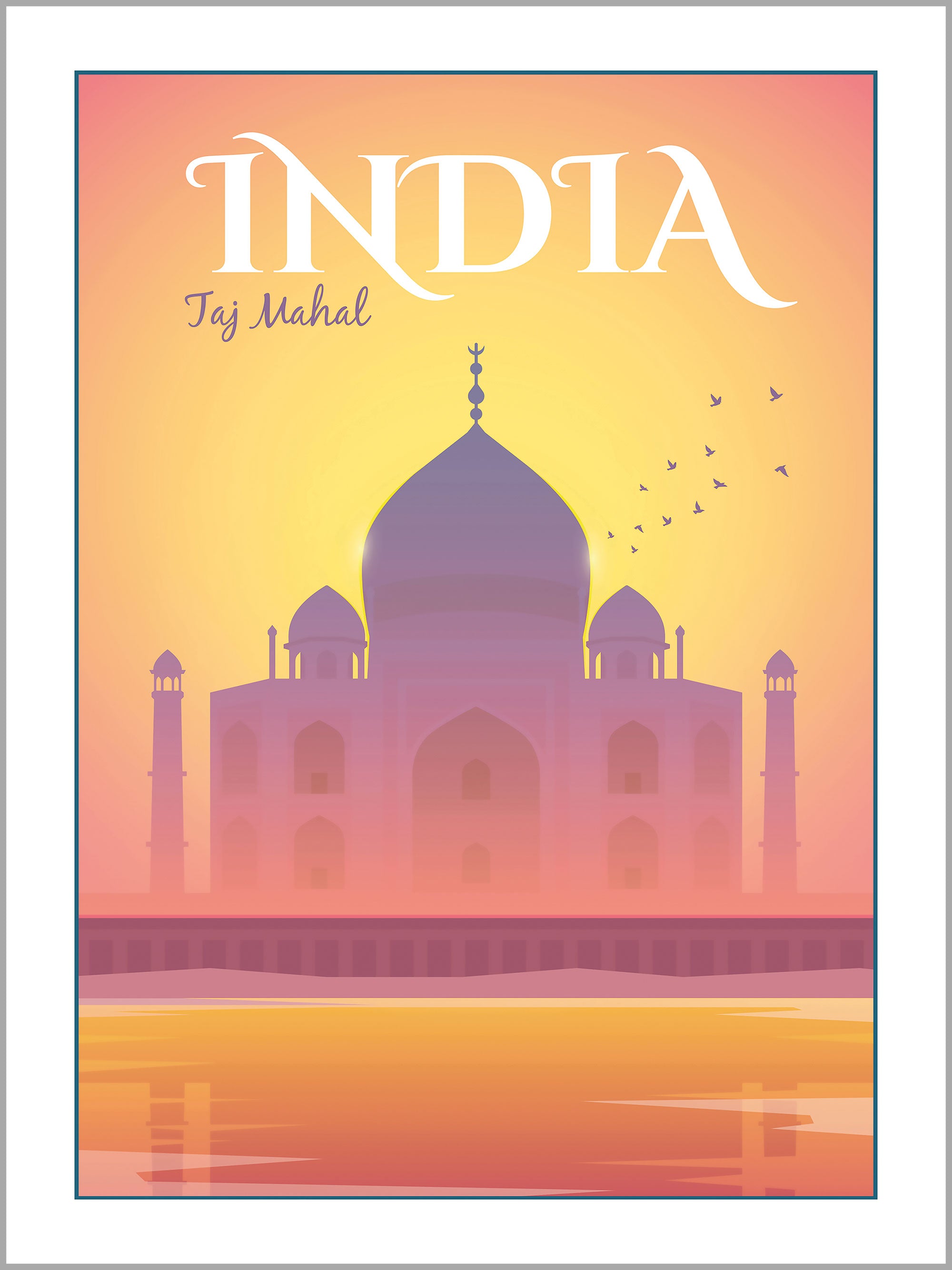 India Travel Poster