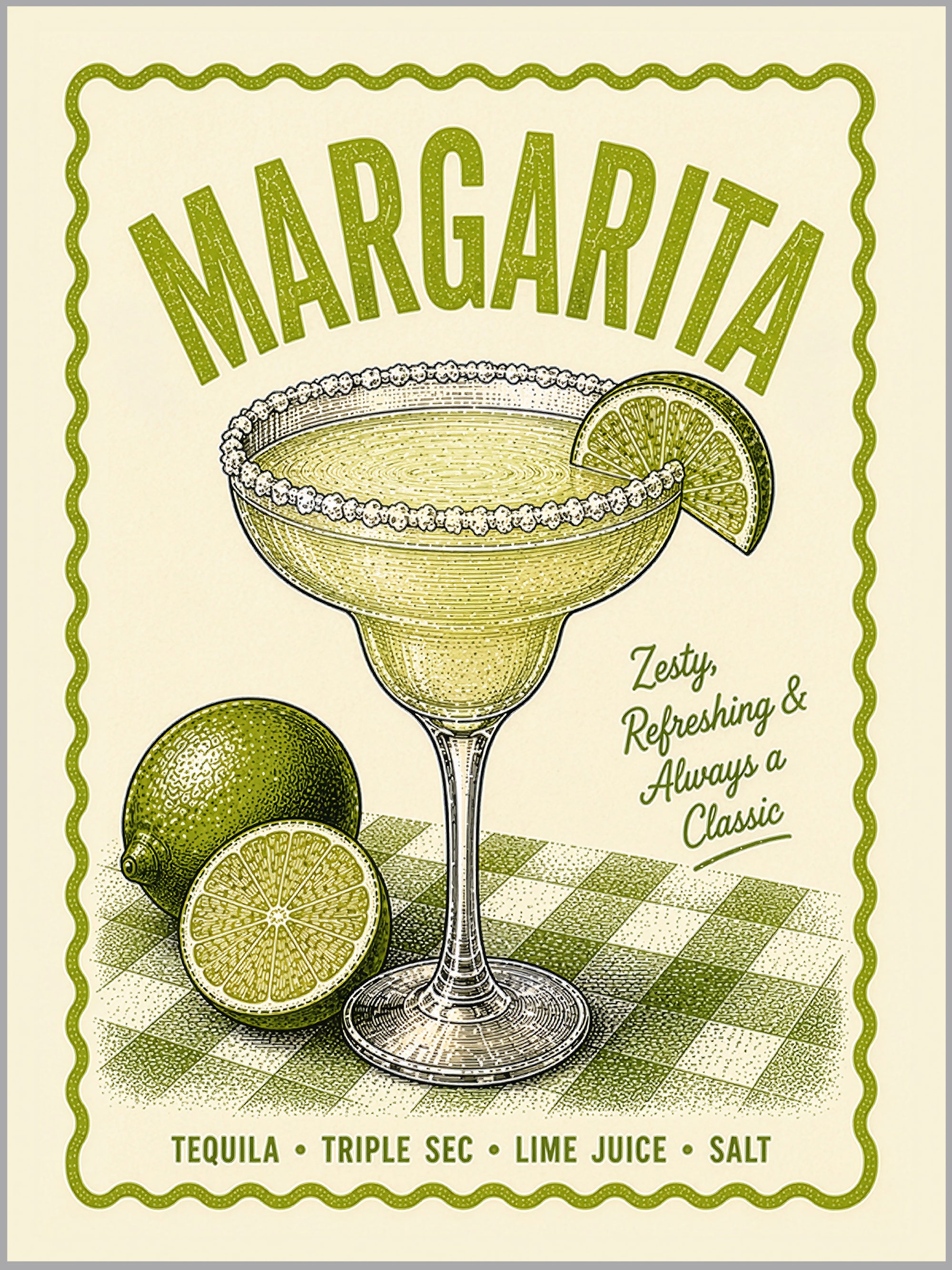 Margarita Cocktail Print