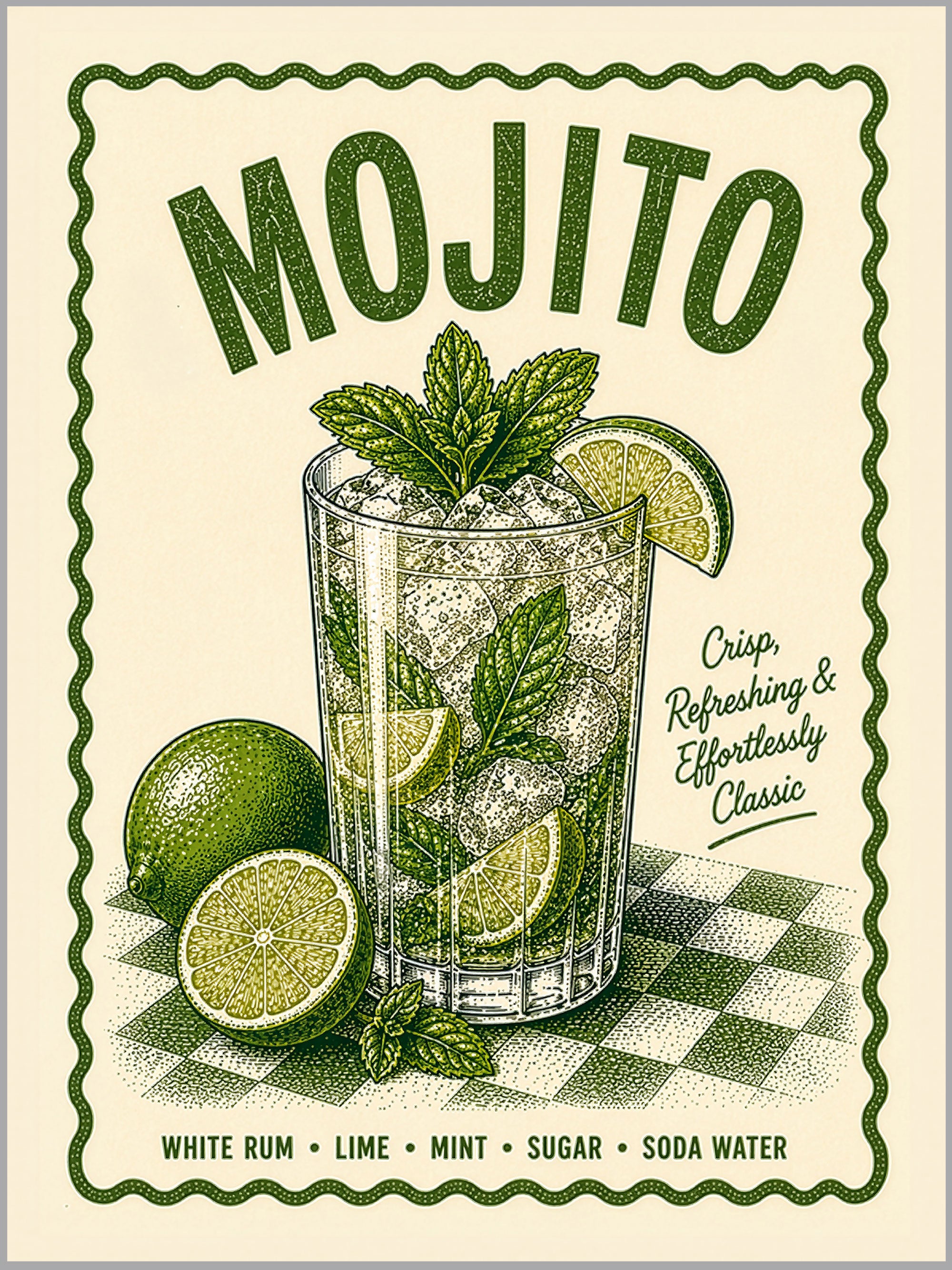 Mojito Cocktail Print