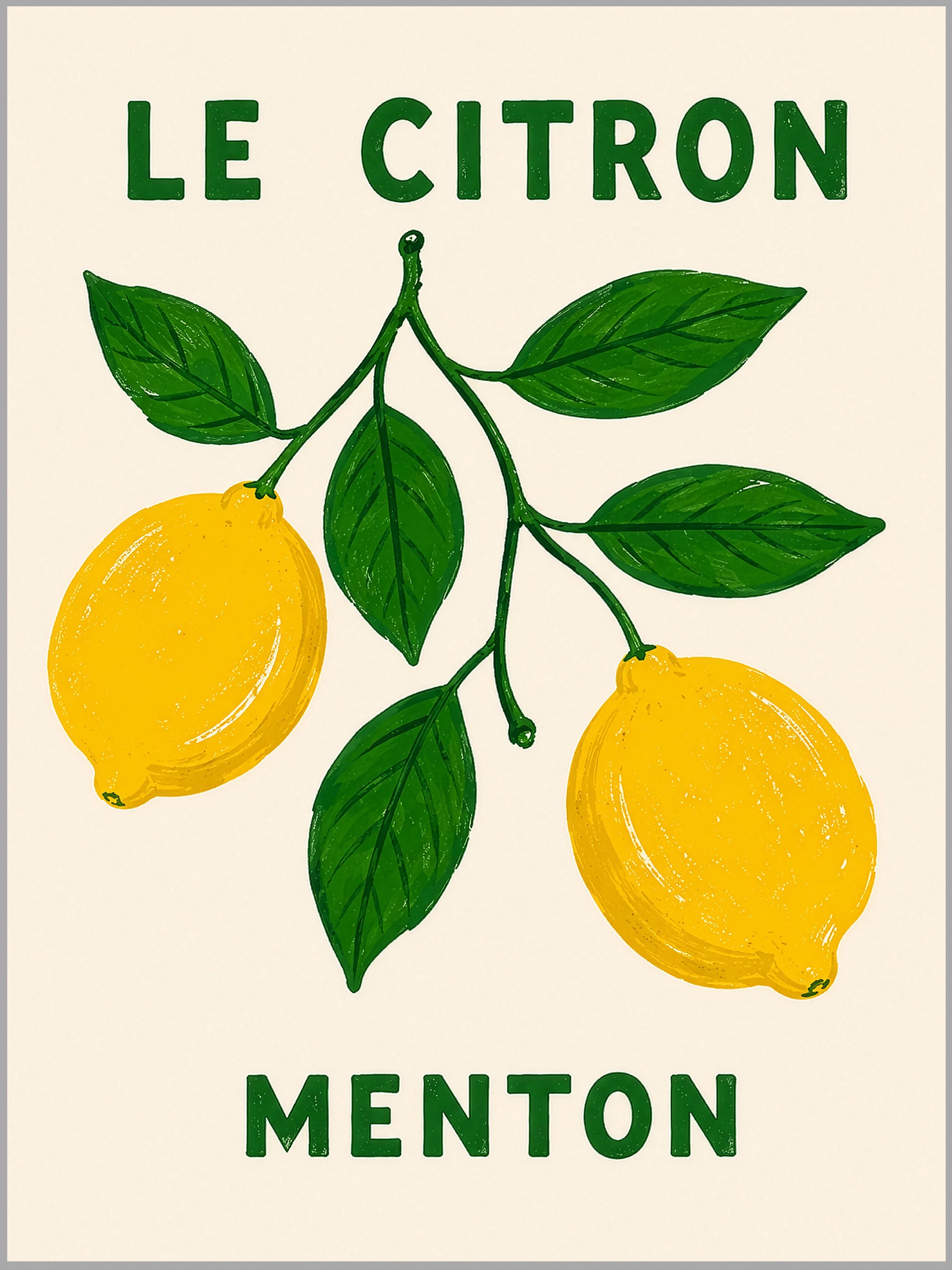 Le Citron Menton Print