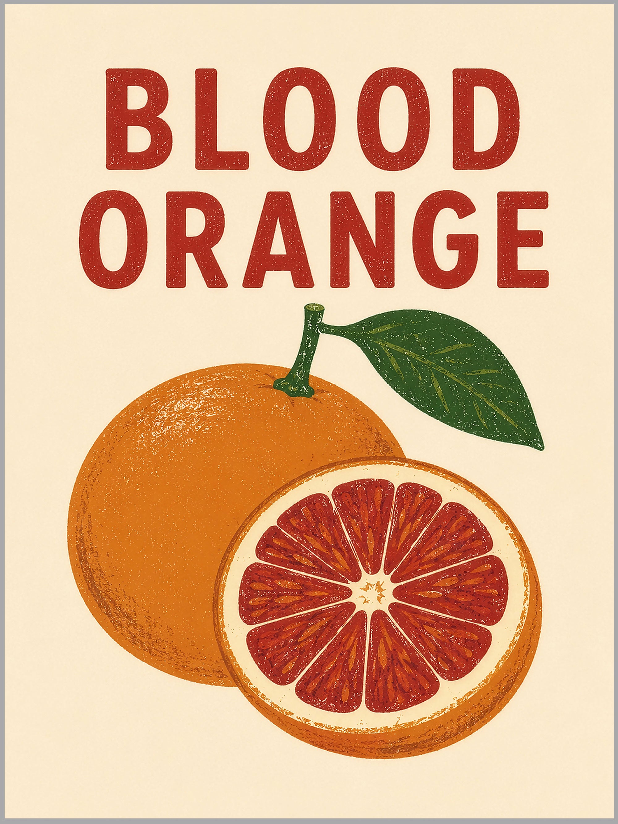 Blood Orange Print