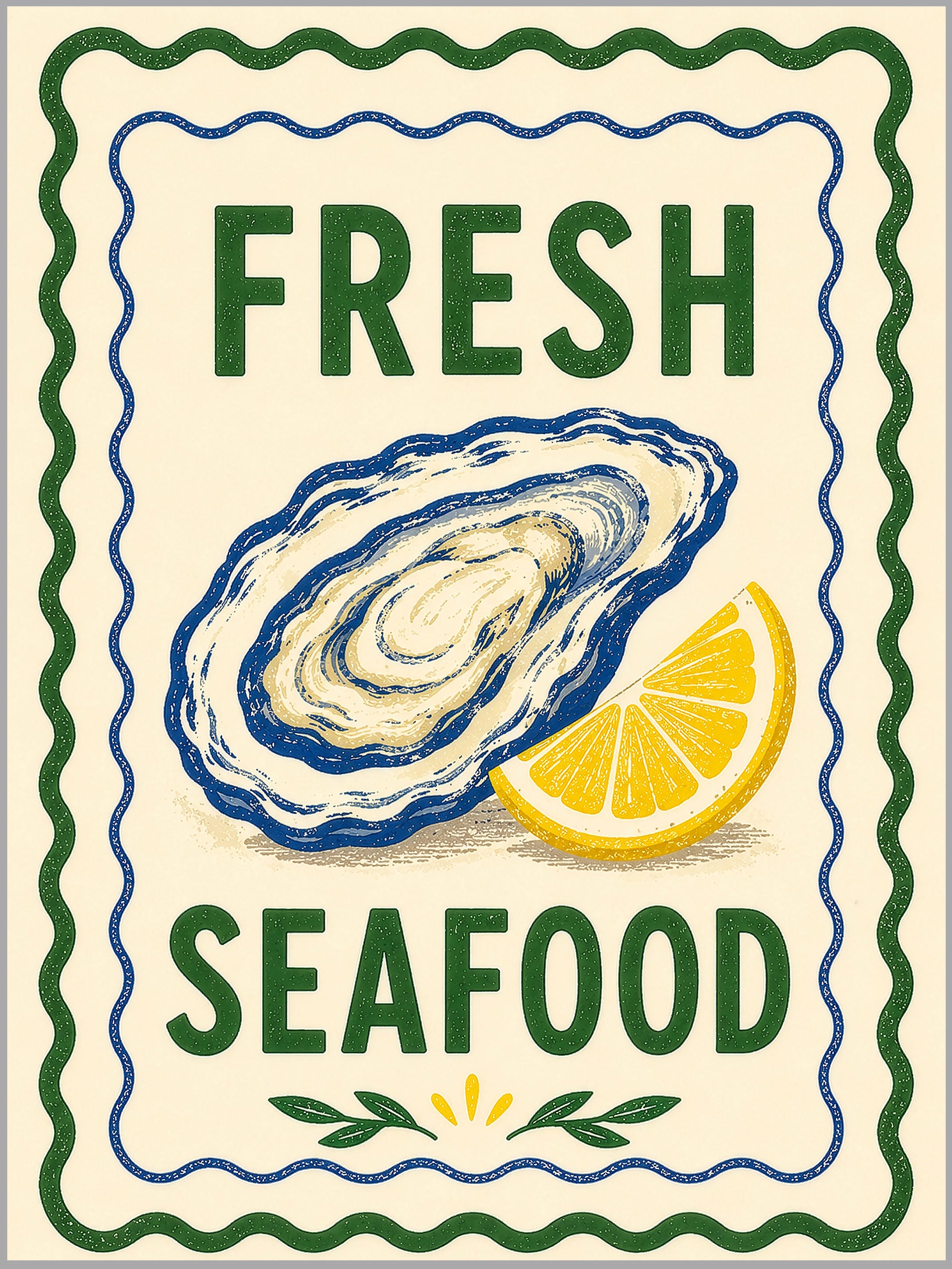 Fresh Seafood Print