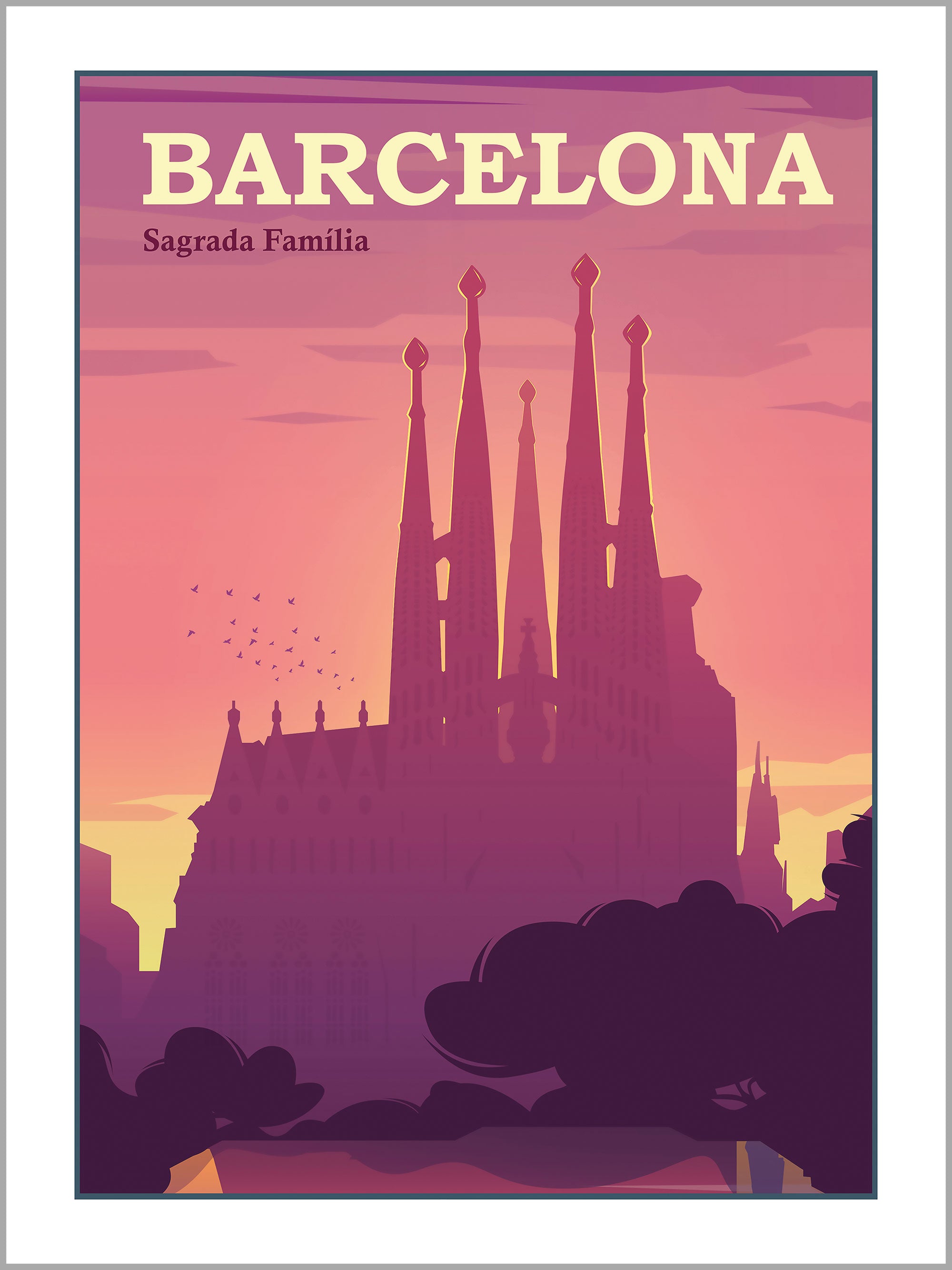 Barcelona Travel Poster