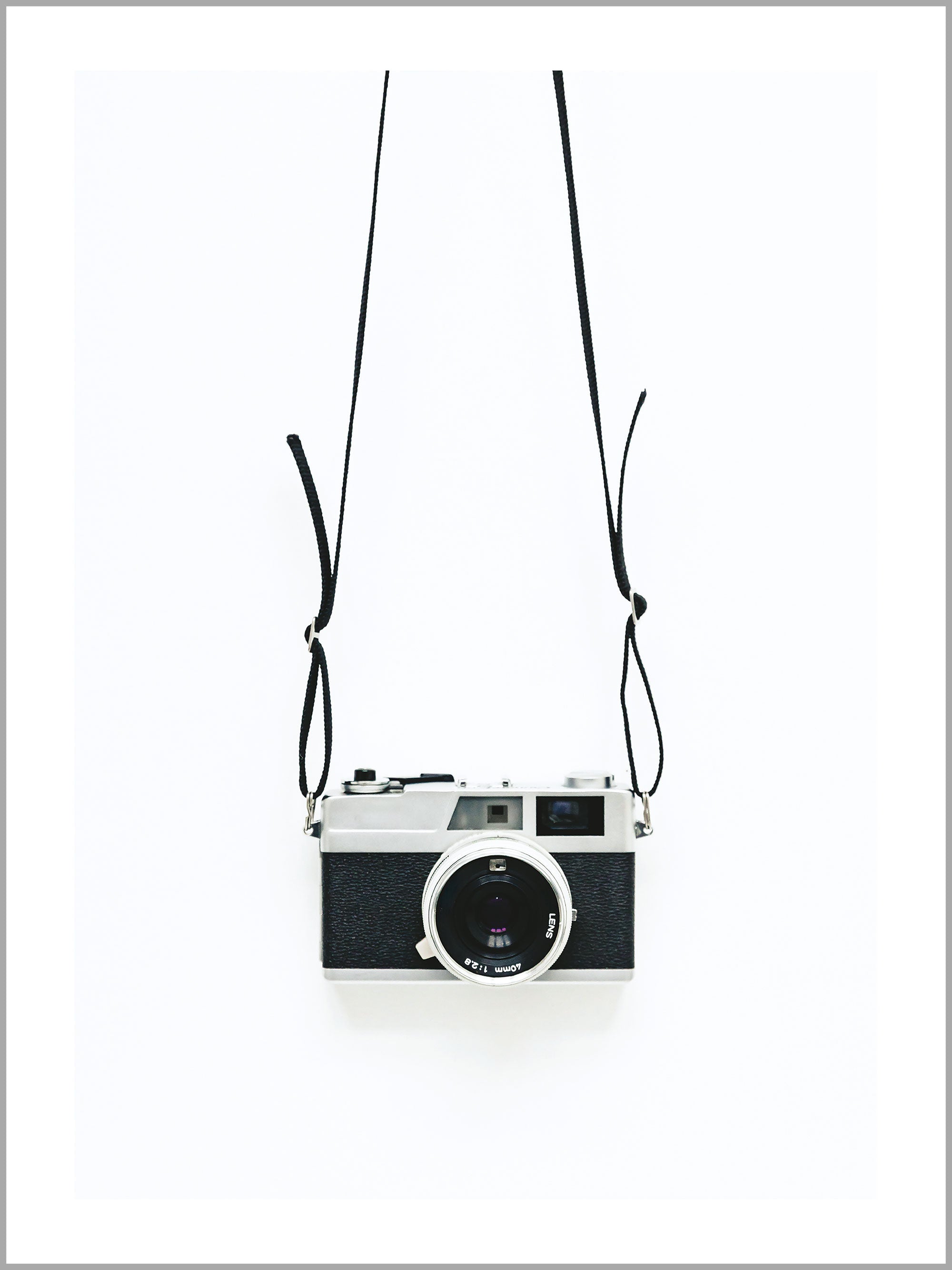 Minimal Hanging Camera Print