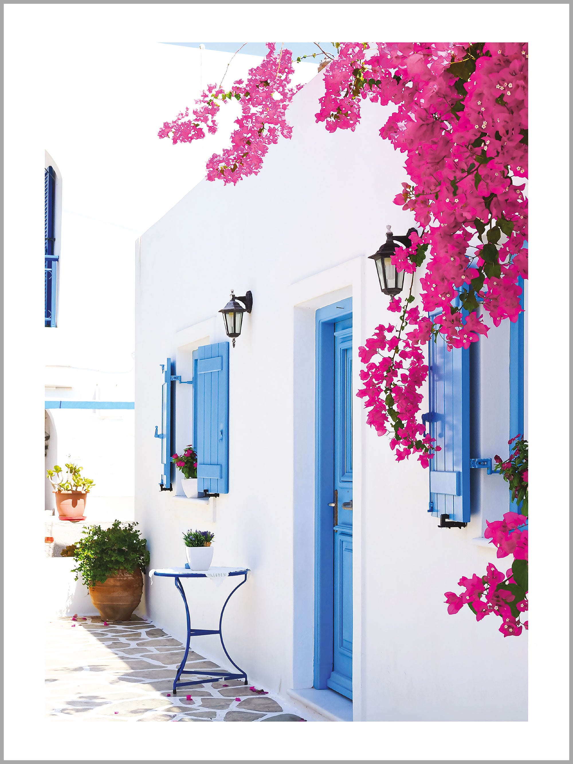 Greek Island Doorway Print