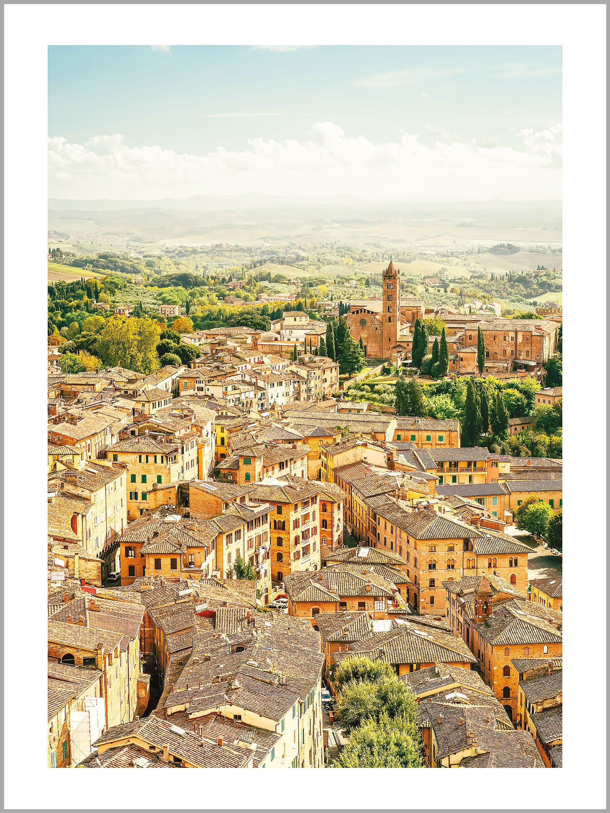 Tuscany Siena Rooftops Print