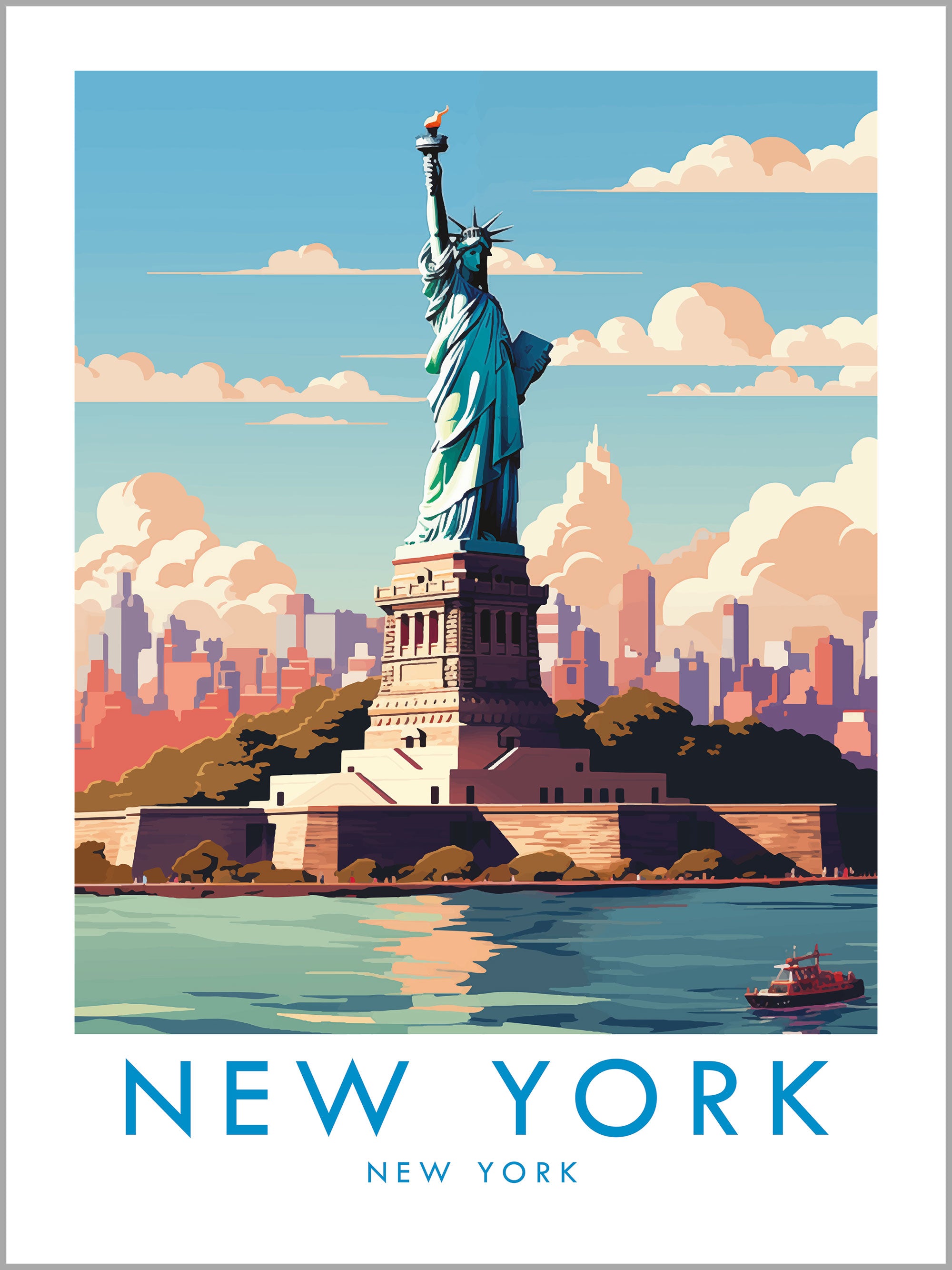 New York Travel Print