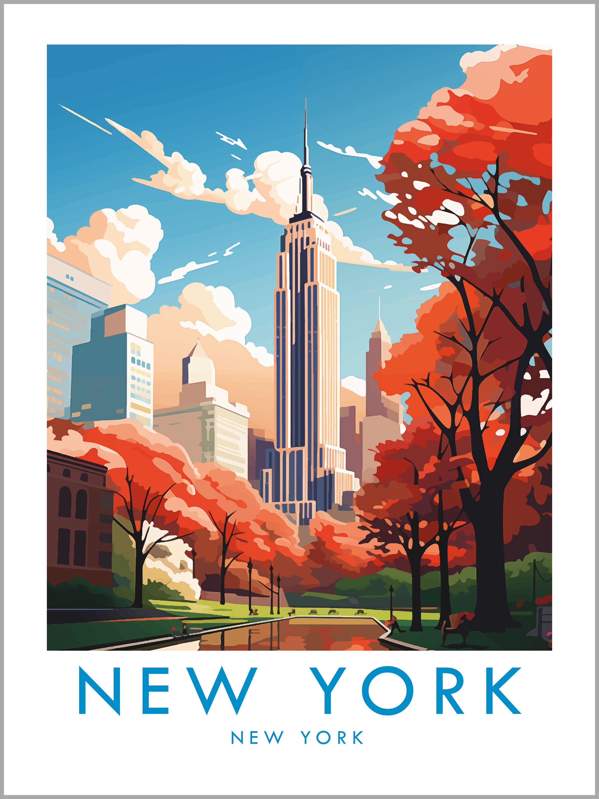 New York Travel Print