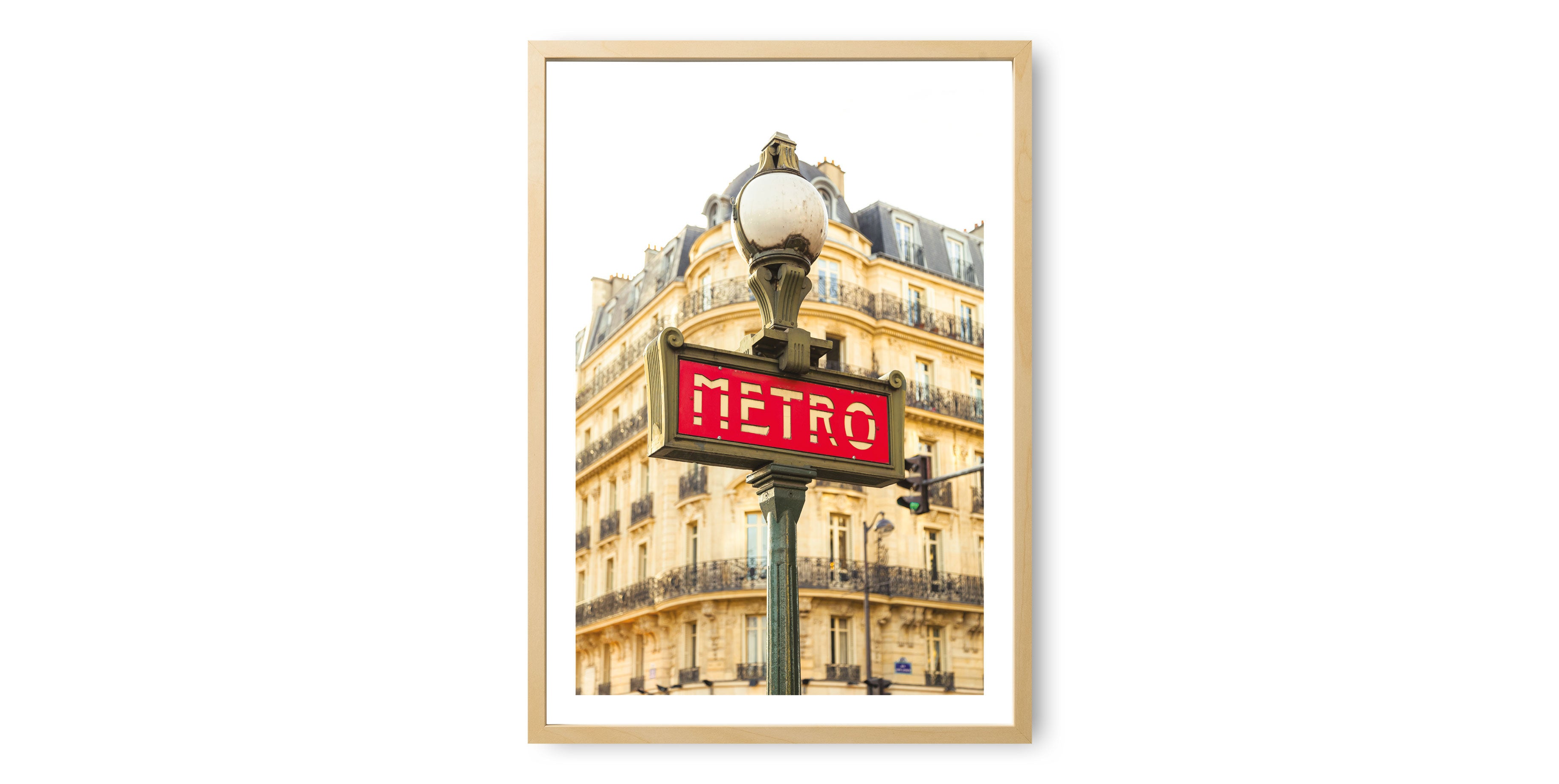 Paris Metro Sign Print