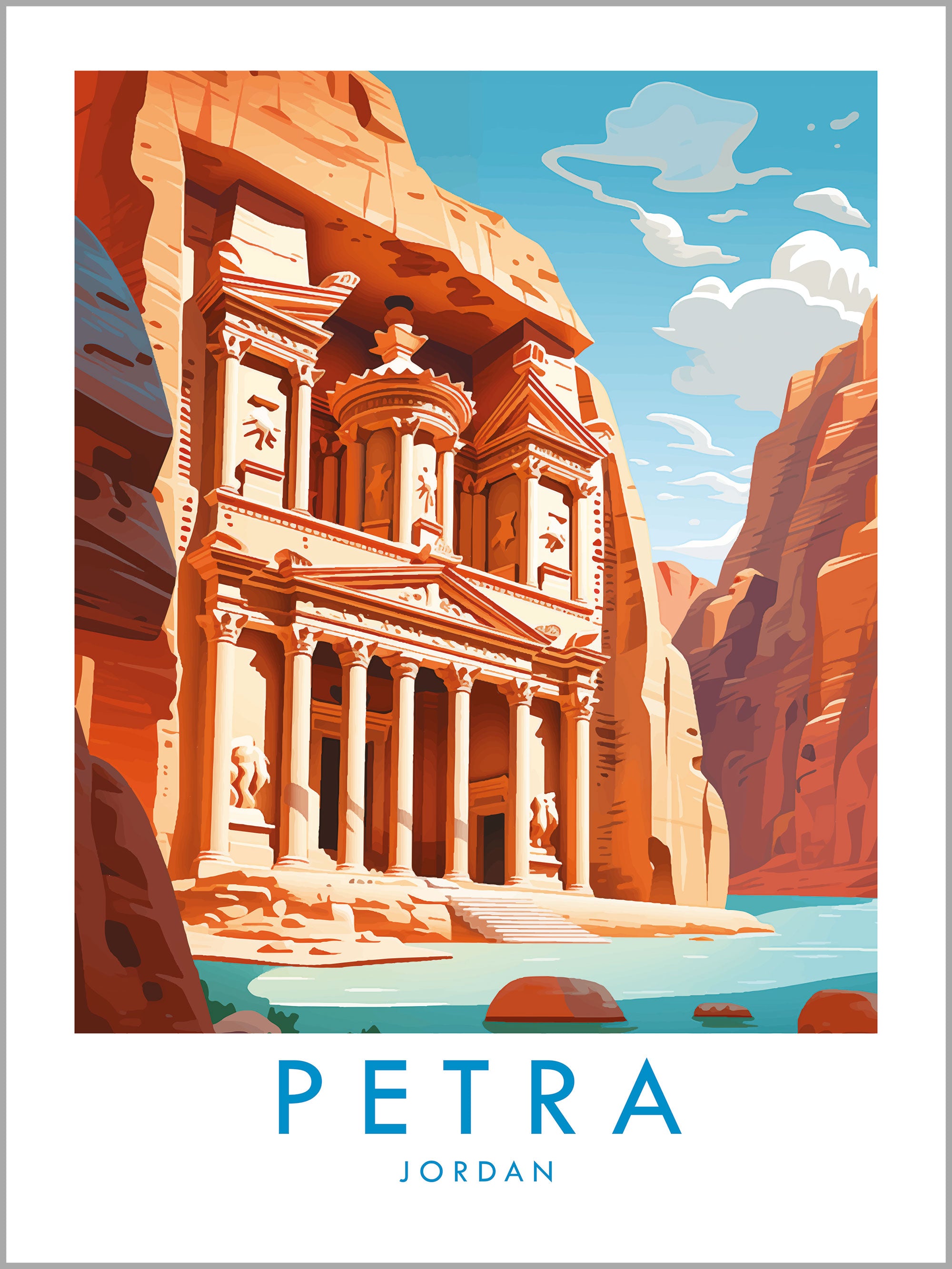 Petra Travel Print