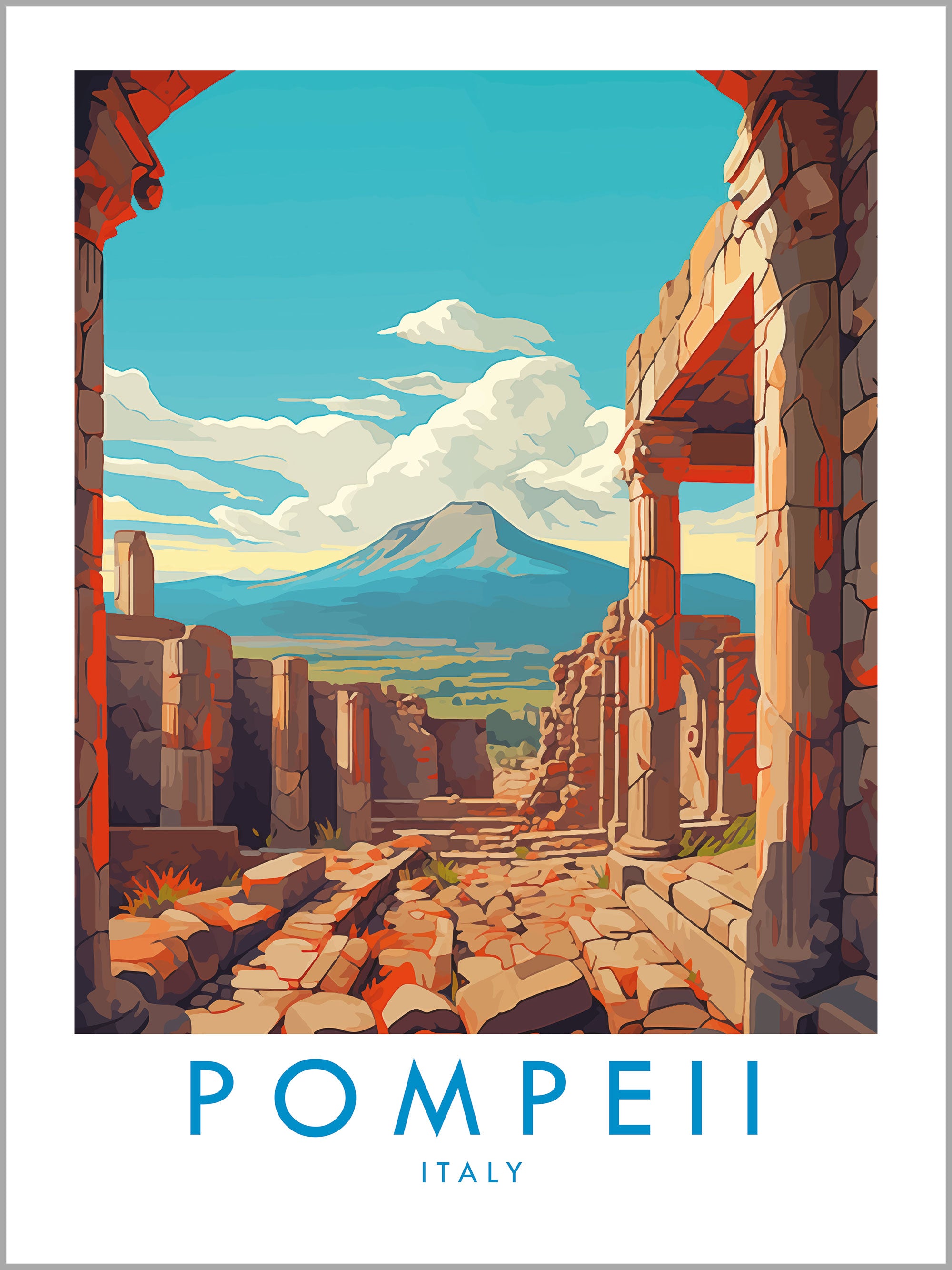 Pompeii Travel Print