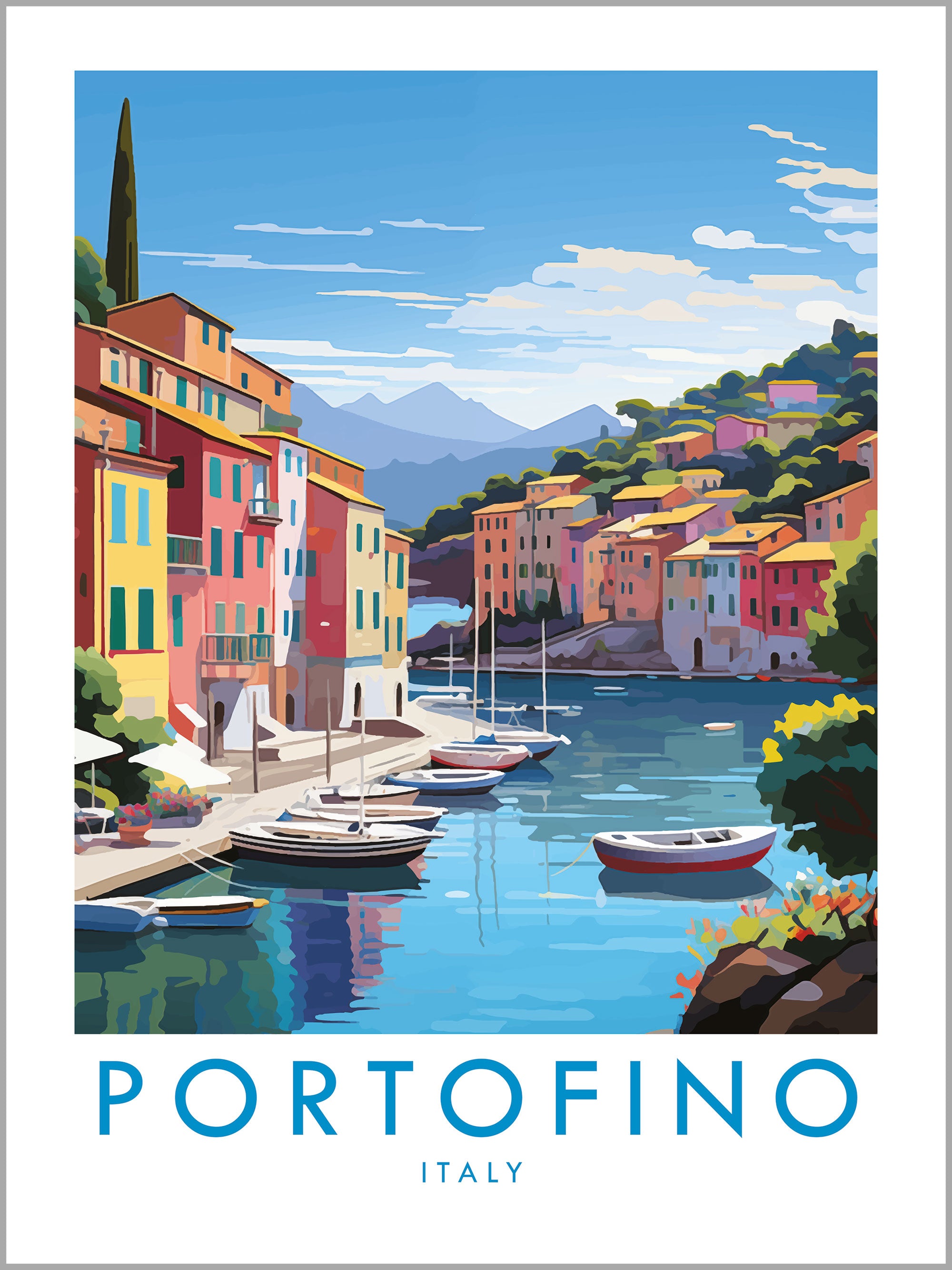 Portofino Travel Print