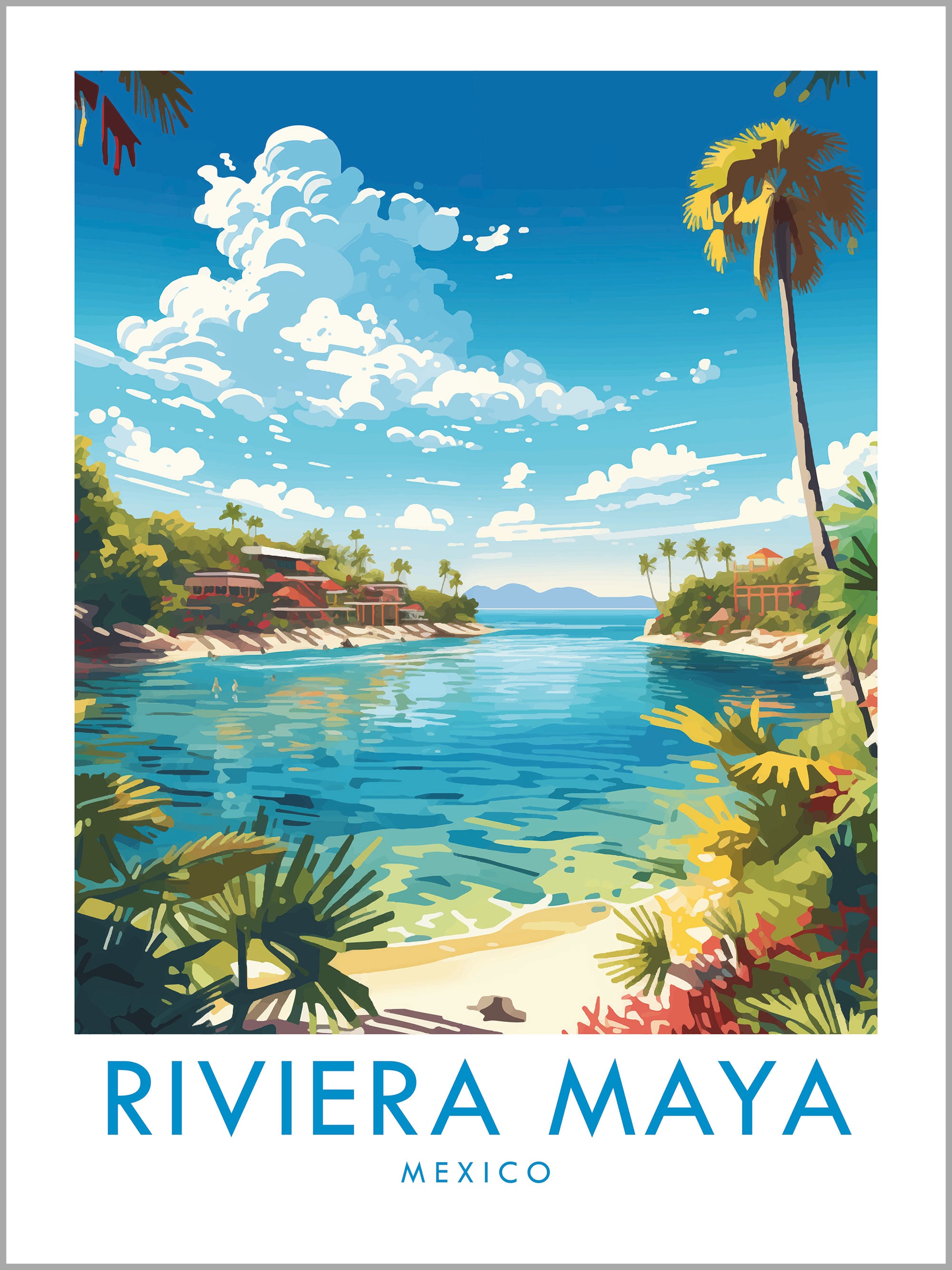 Riviera Maya Travel Print
