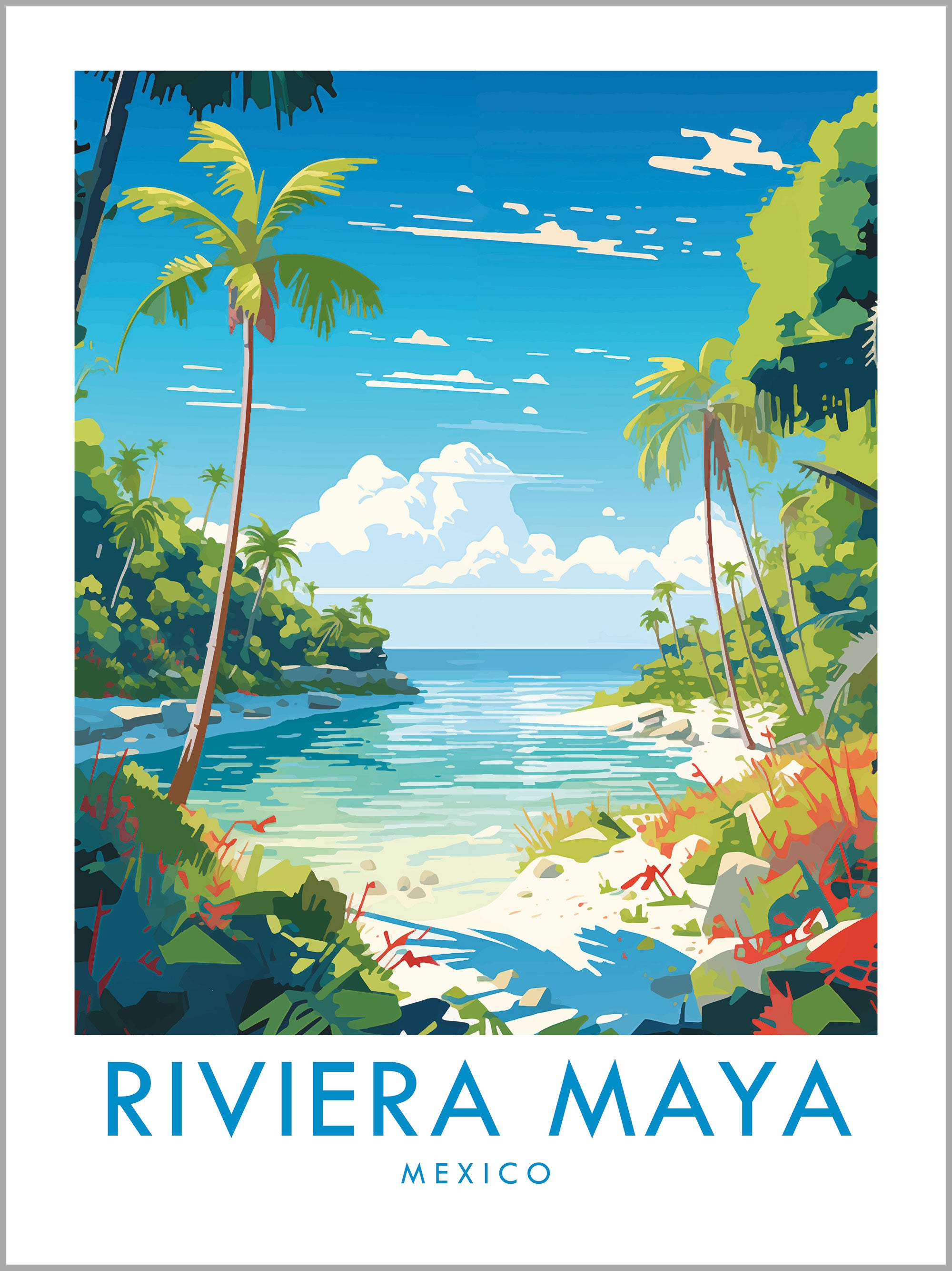 Riviera Maya Travel Print