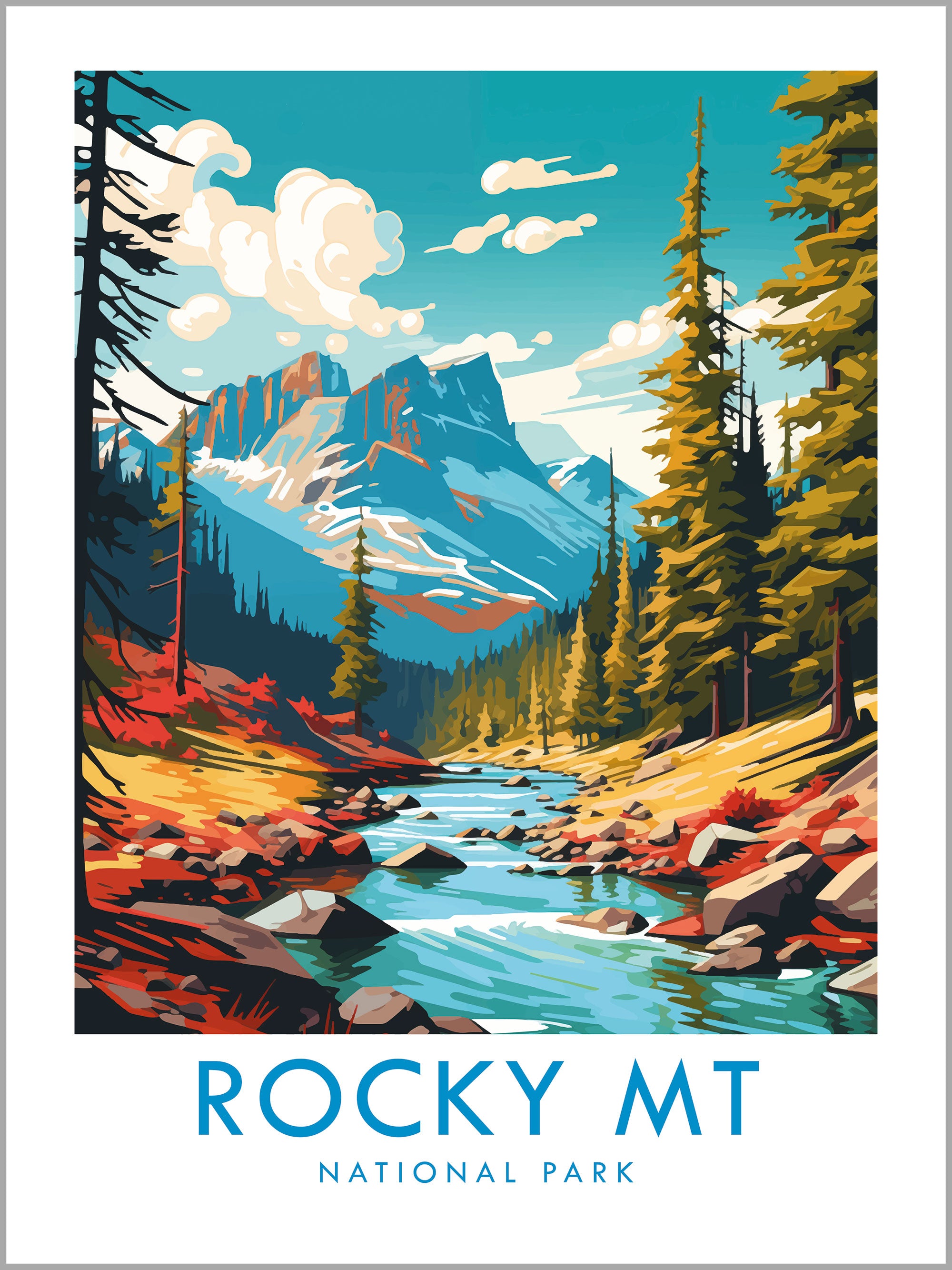 Rocky Mountain National Park Travel Print