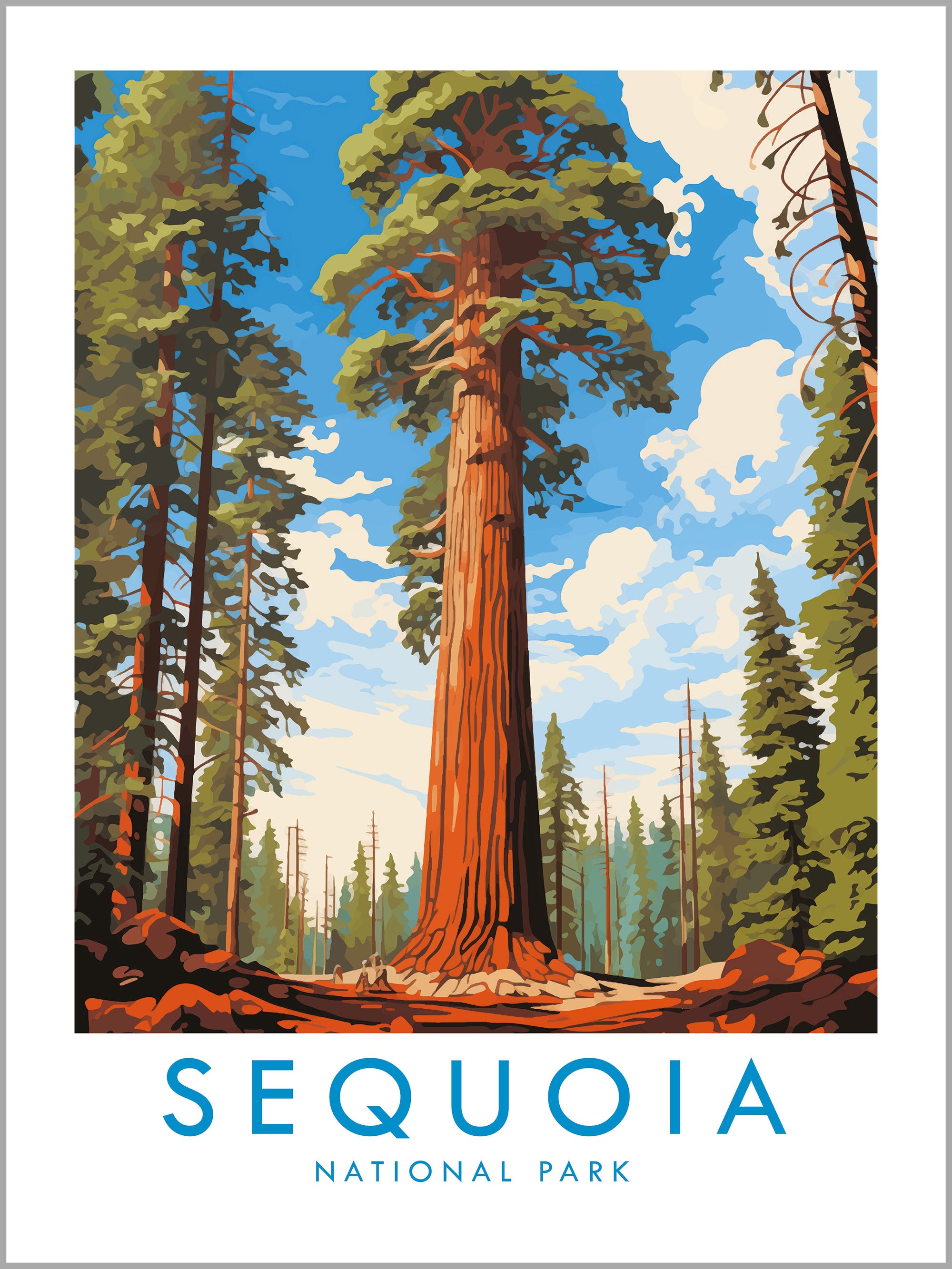 Sequoia National Park Travel Print