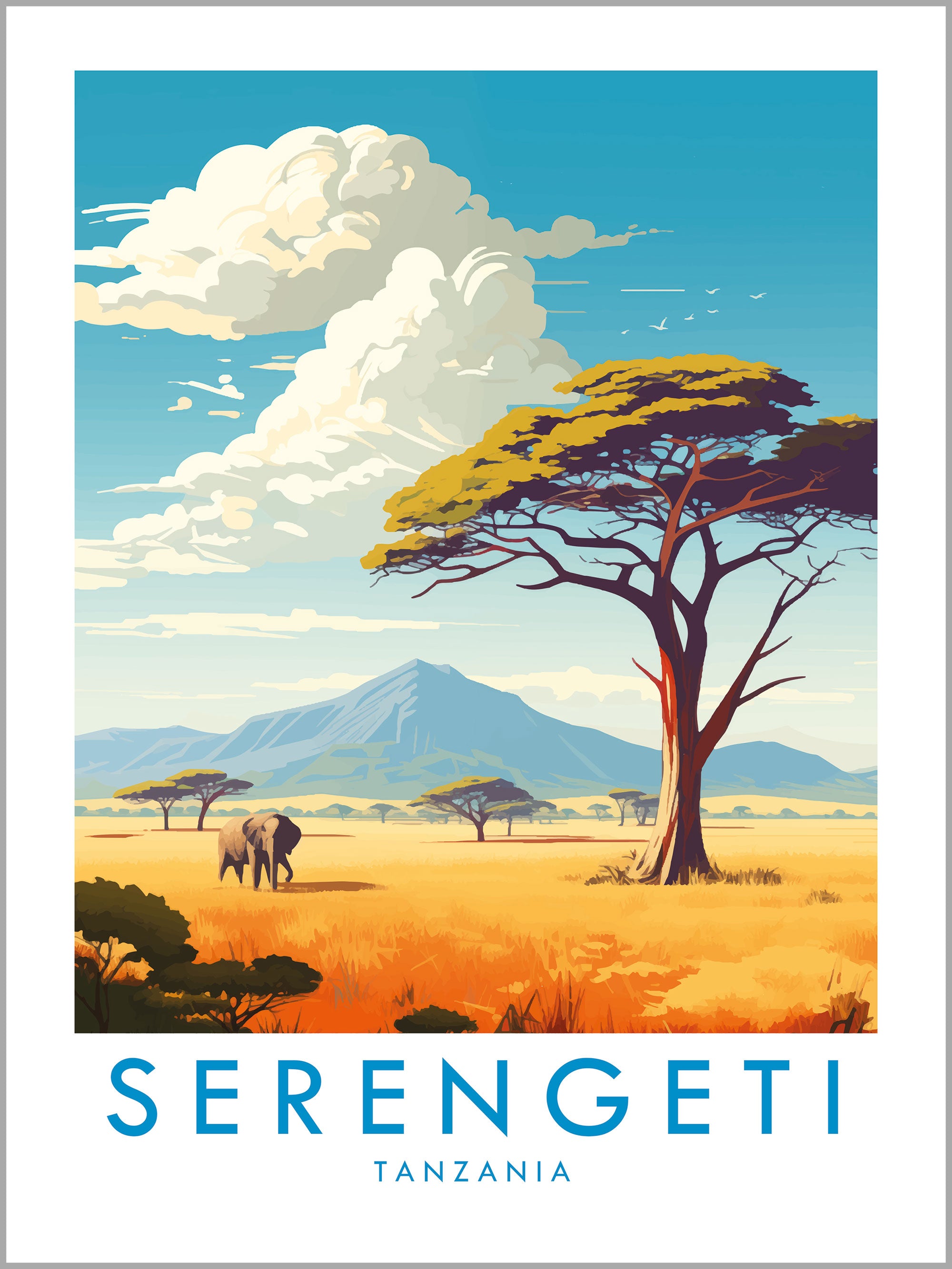 Serengeti Travel Print