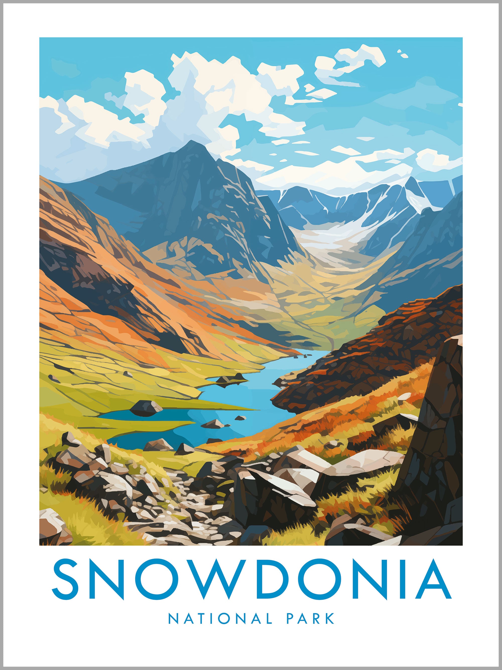 Snowdonia Travel Print