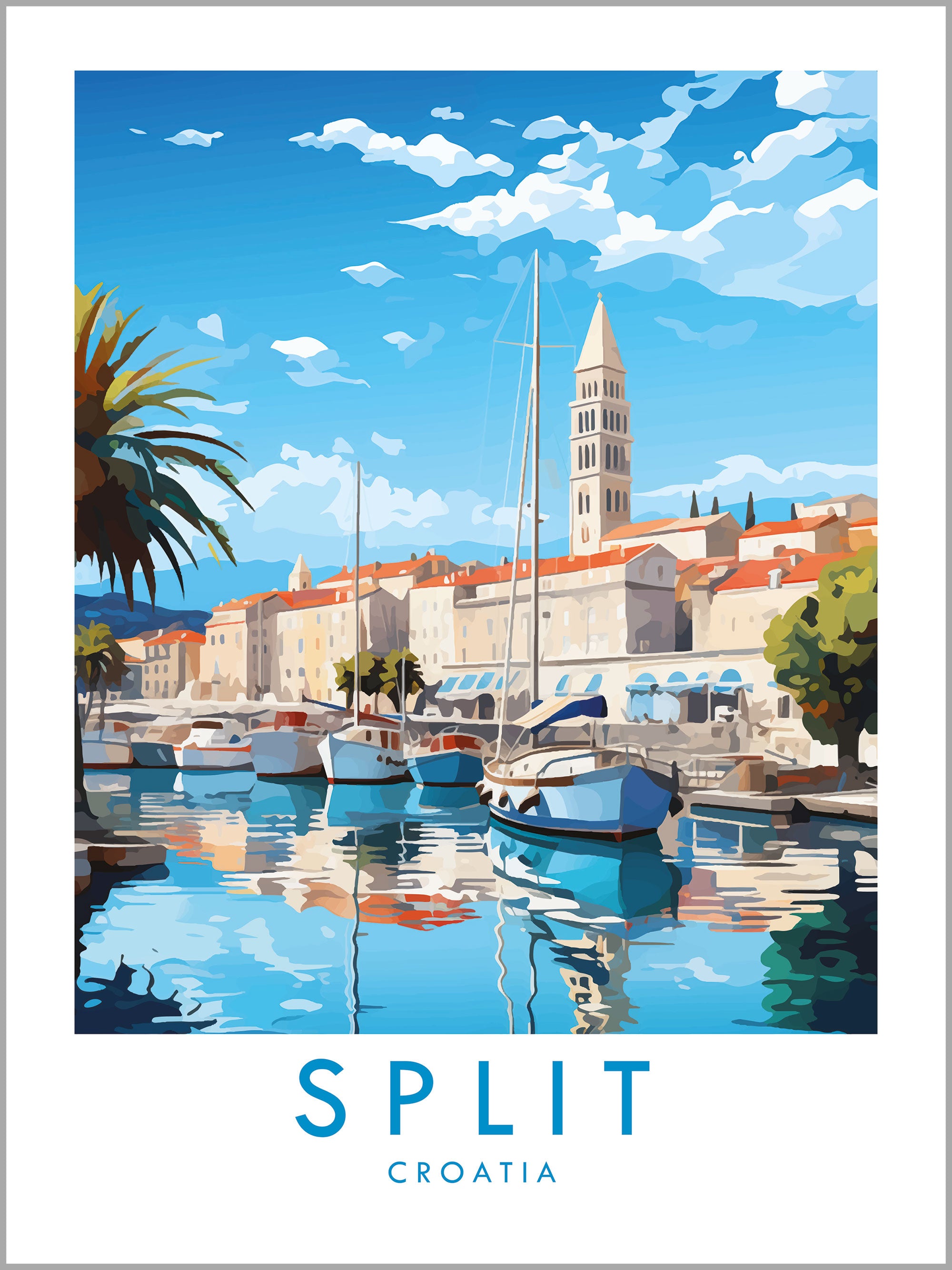 Split Travel Print