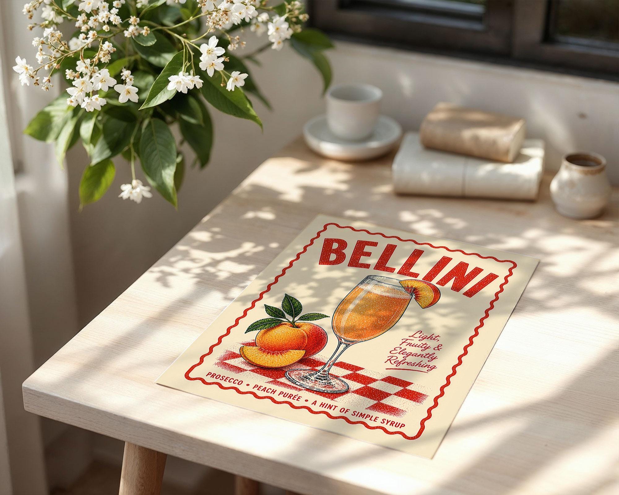 Bellini Cocktail Print