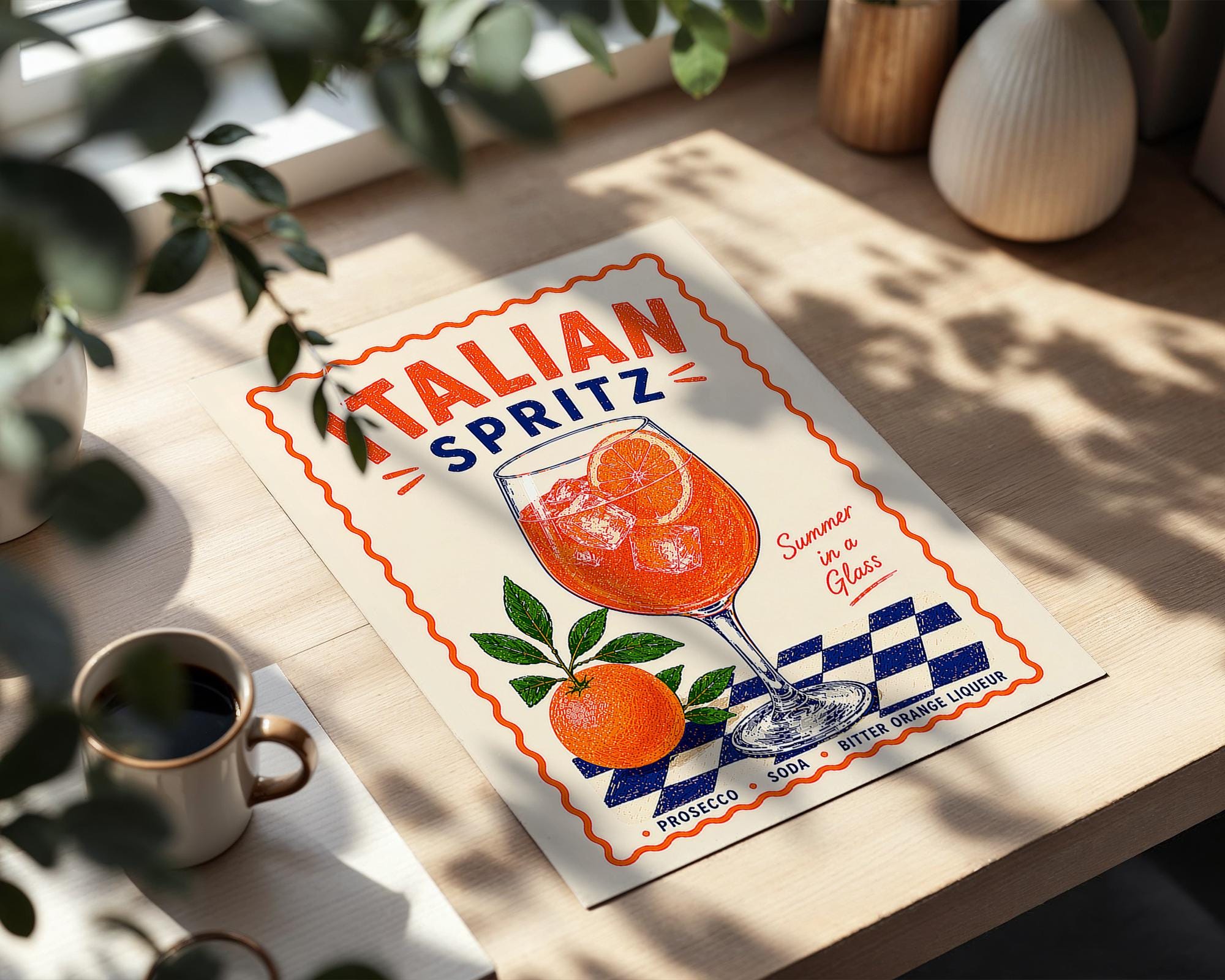 Italian Spritz Cocktail Print