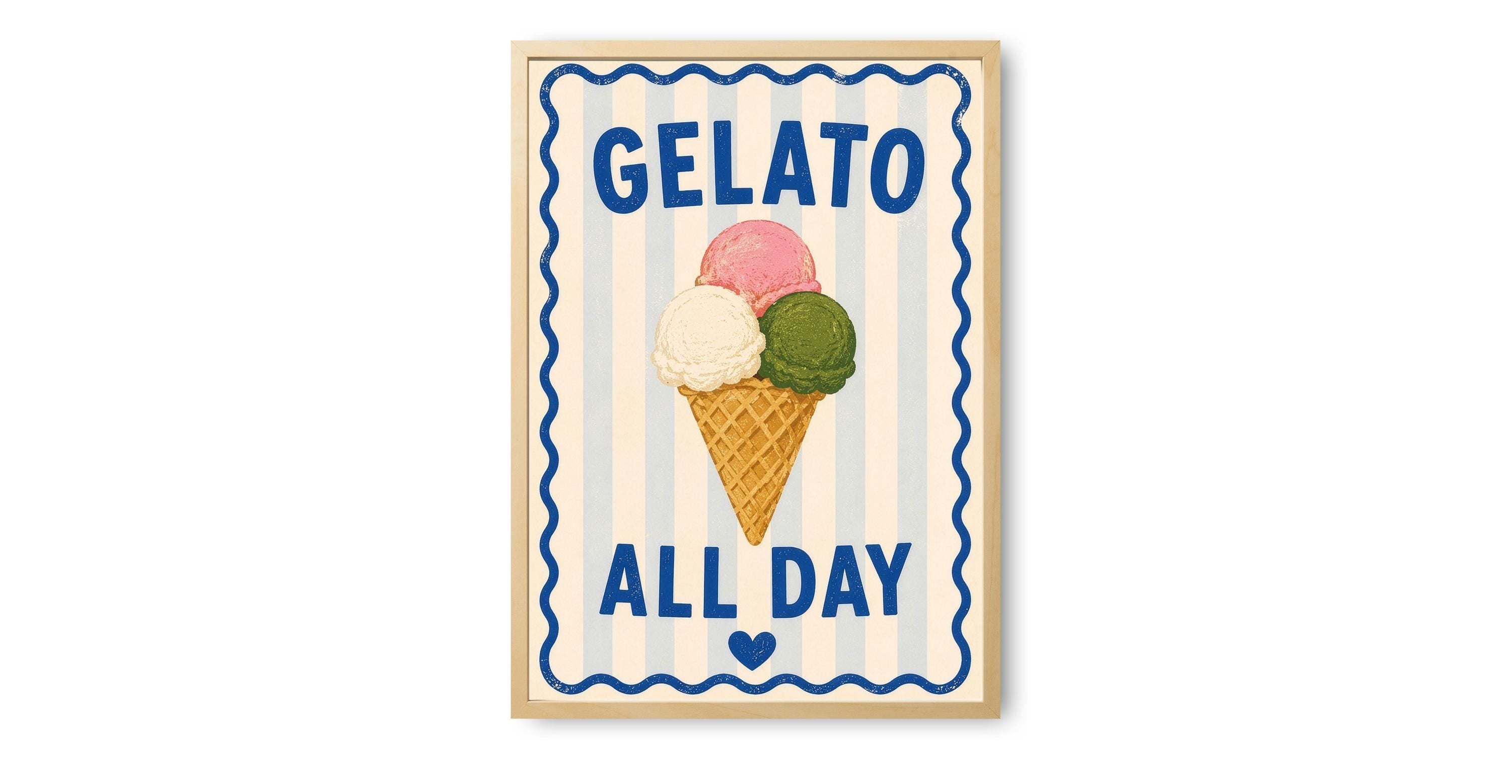Gelato All Day Print