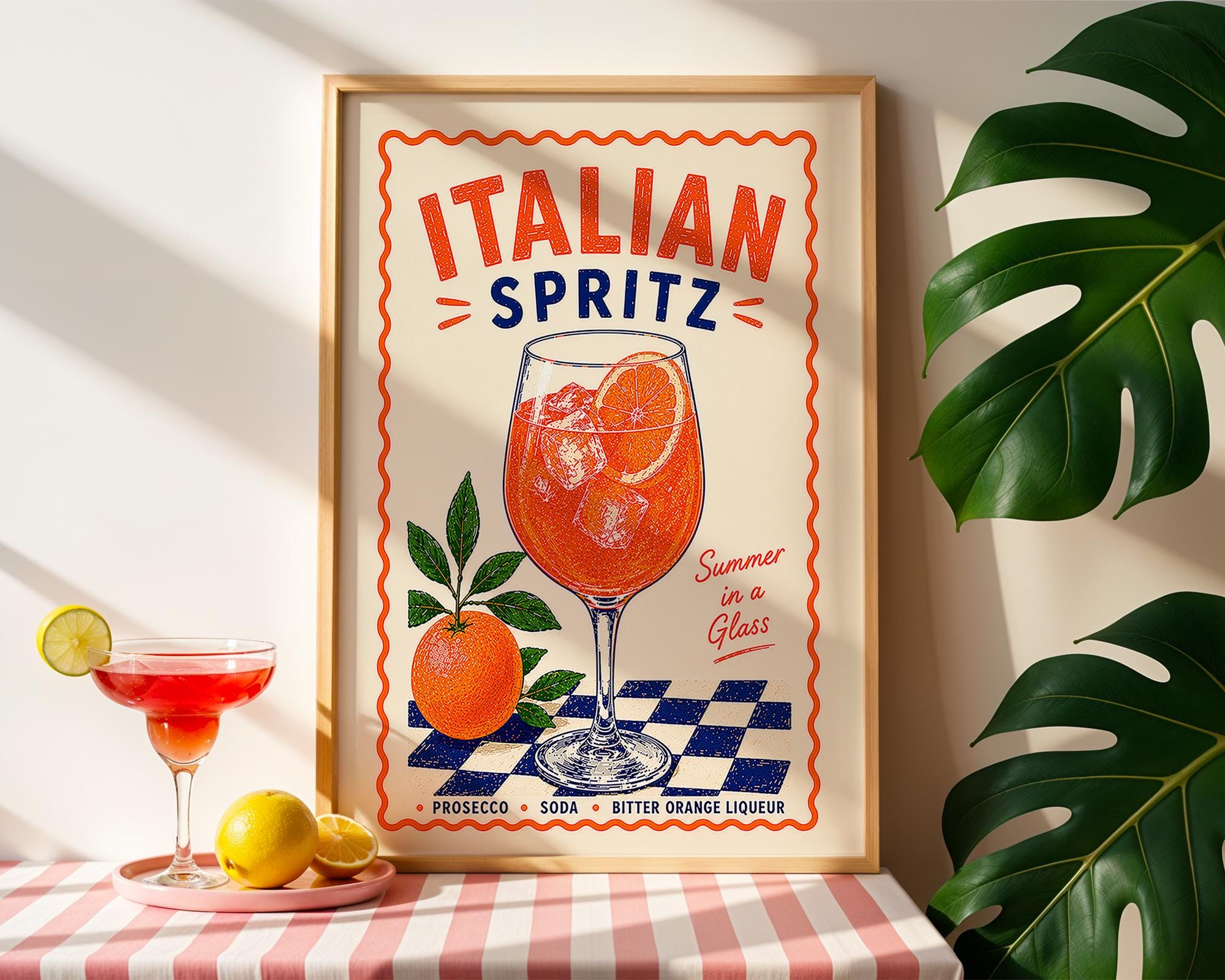 Italian Spritz Cocktail Print