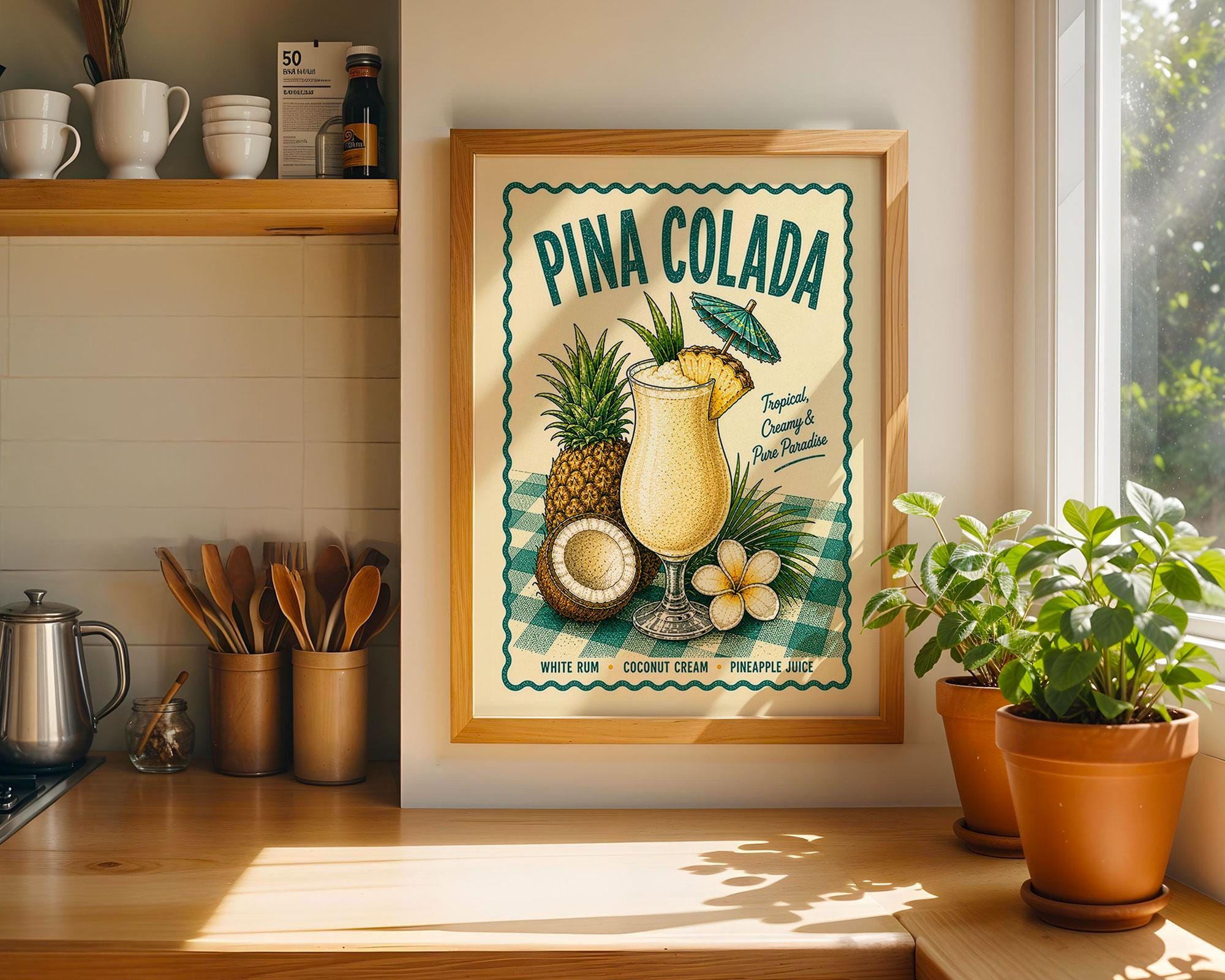 Piña Colada Cocktail Print