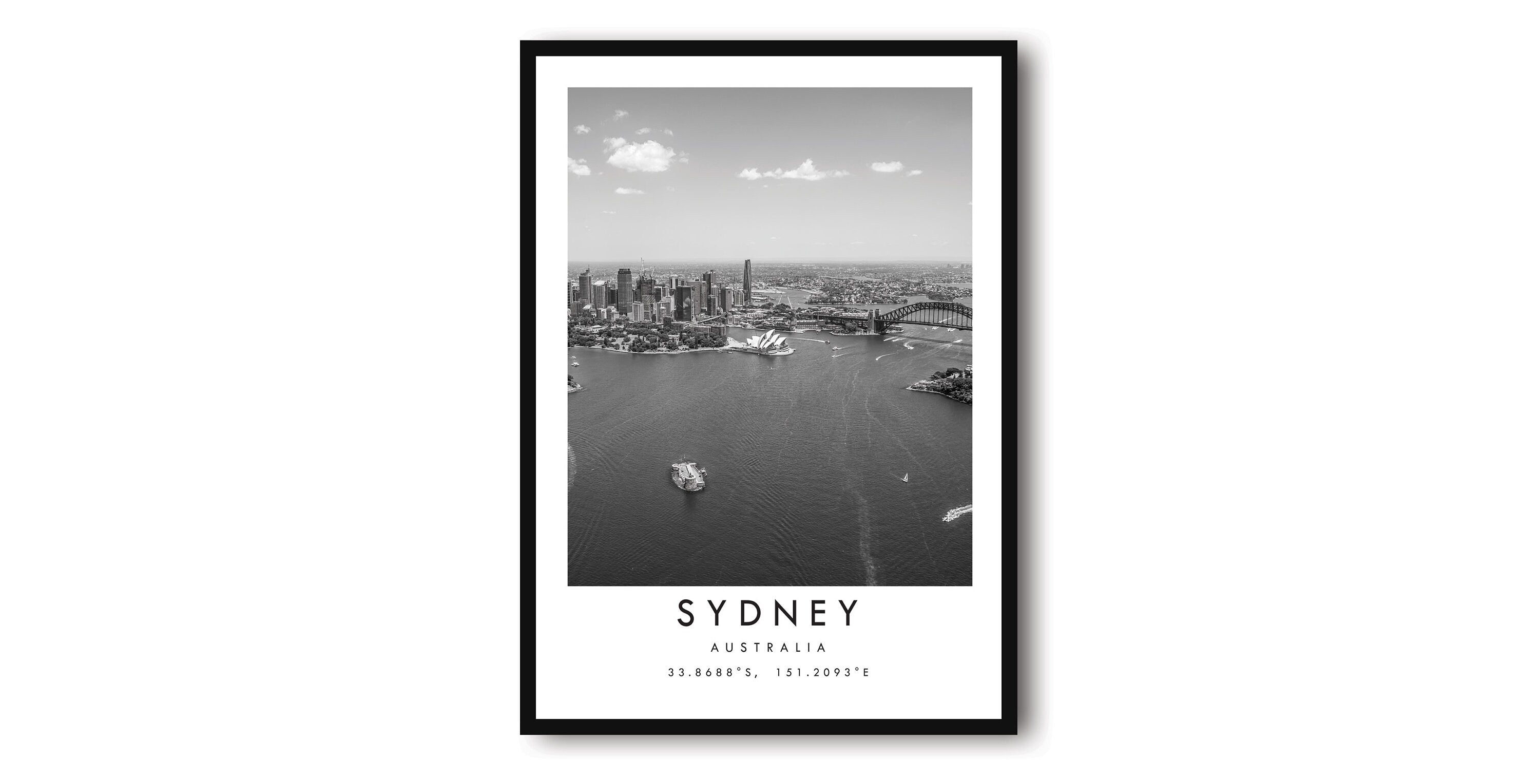 Sydney Travel Print, Sydney Poster Print, Sydney Wall Art Minimalist, Australia Print, Prints of Australia , Sydney Opera House