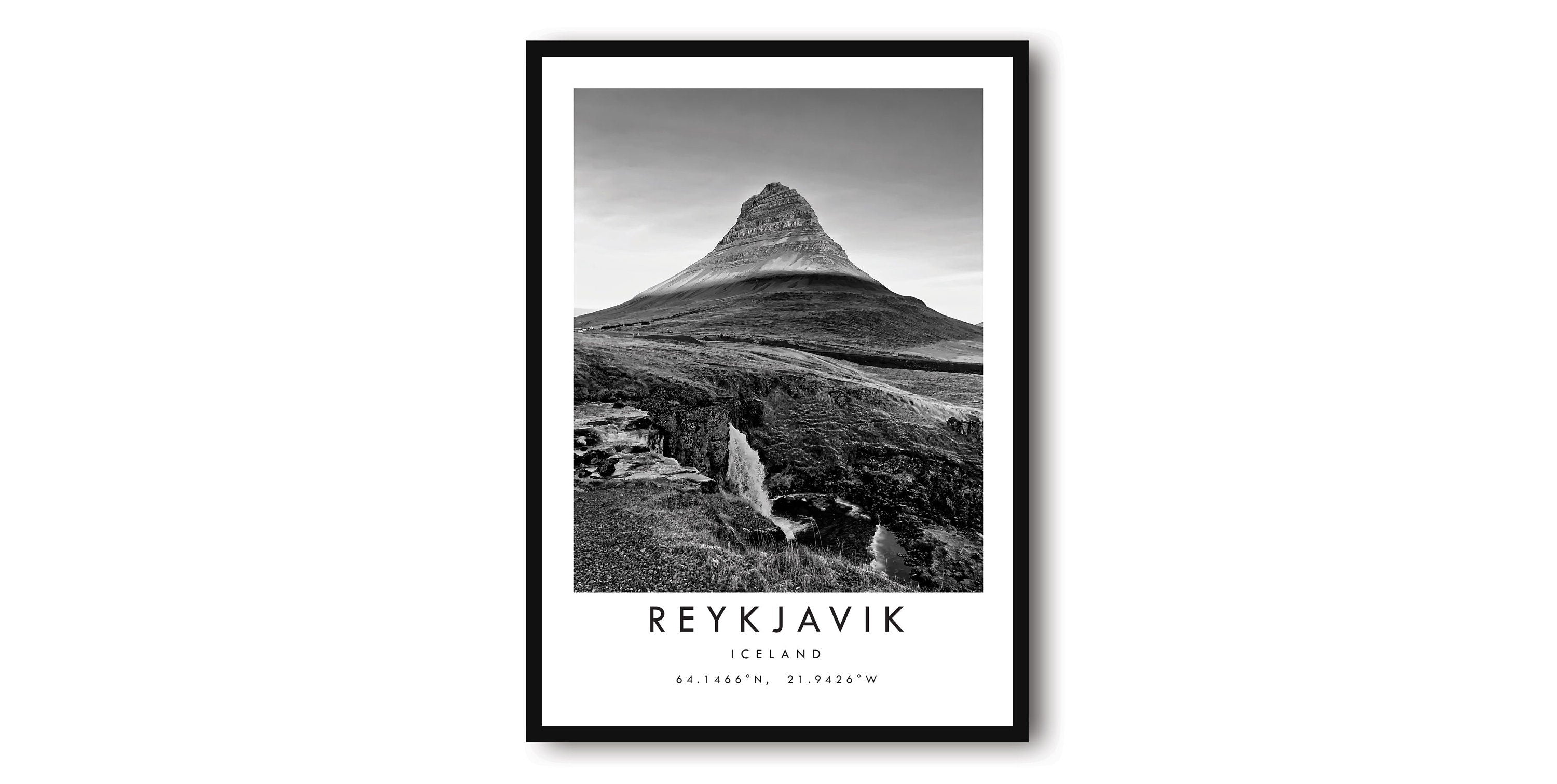 Reykjavik Travel Print, Reykjavik Poster Print, Reykjavik Wall Art Minimalist, Prints of Reykjavik Iceland, Popular Gift A1/A2/A3/A4/A5