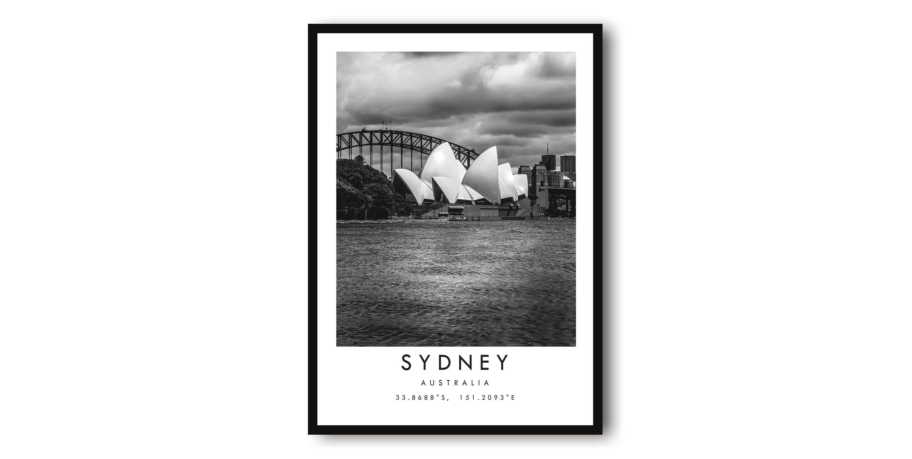 Sydney Travel Print, Sydney Poster Print, Sydney Wall Art Minimalist, Australia Print, Prints of Australia , Sydney Opera House